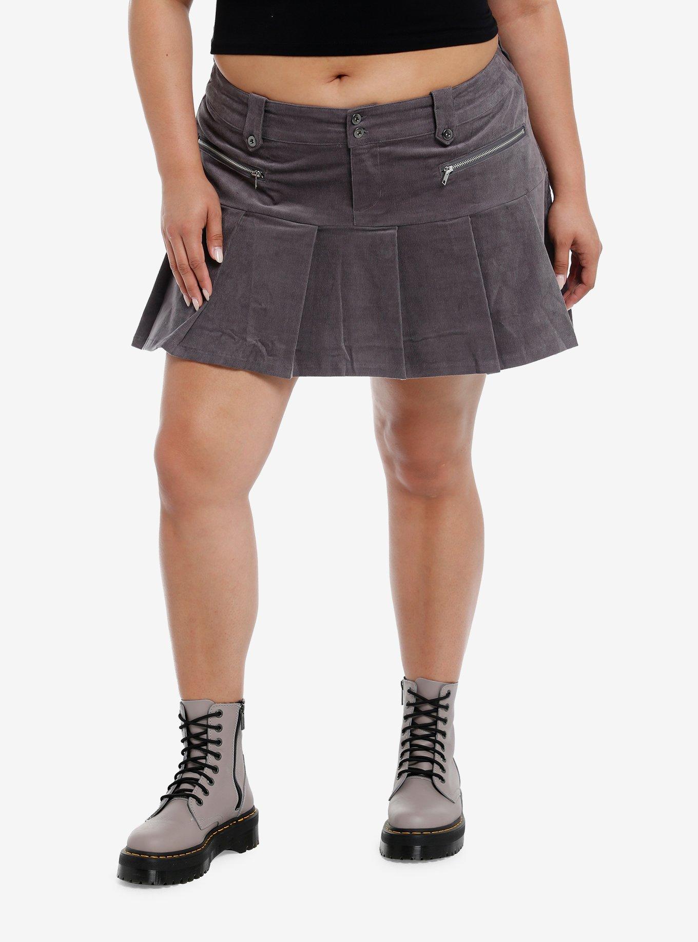 【U LAN】Folding Corduroy Pleated Skirt Folding Corduroy Pleated Skirt - ULAN | 60% - Asian Fashion