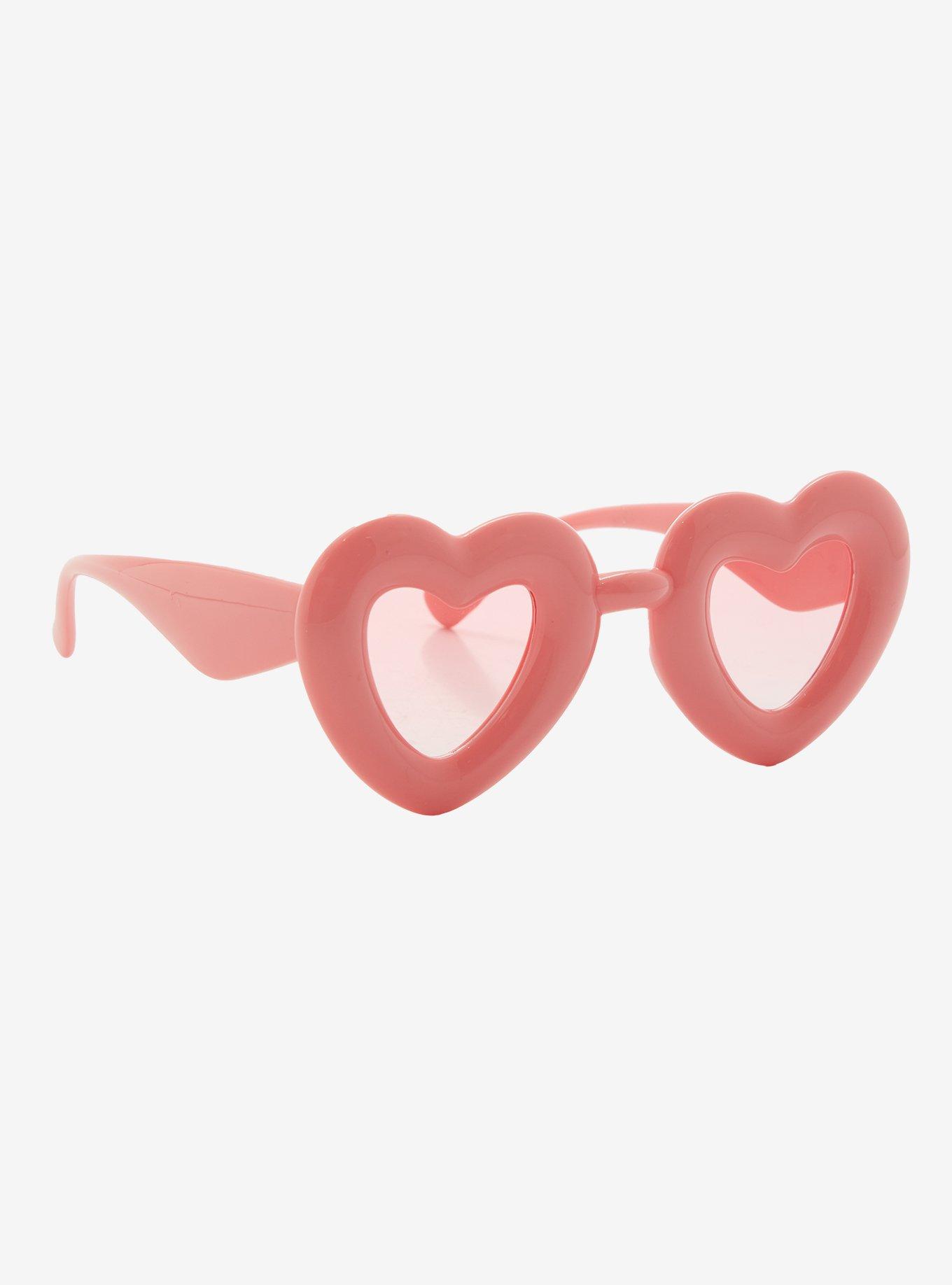 Pink Heart Sunglasses, , hi-res