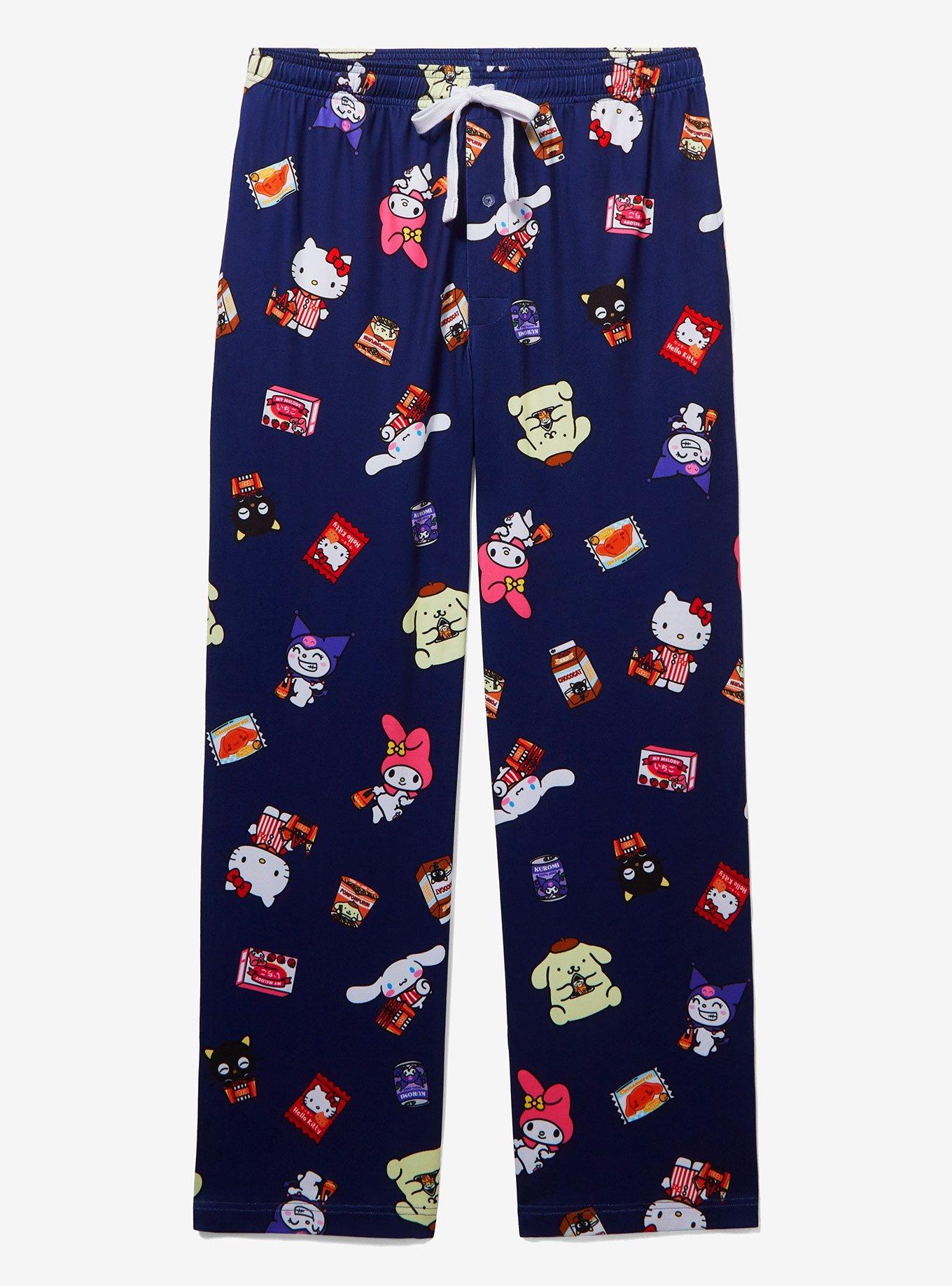 Sanrio Hello Kitty and Friends Kawaii Mart Allover Print Sleep Pants - BoxLunch Exclusive, NAVY, hi-res