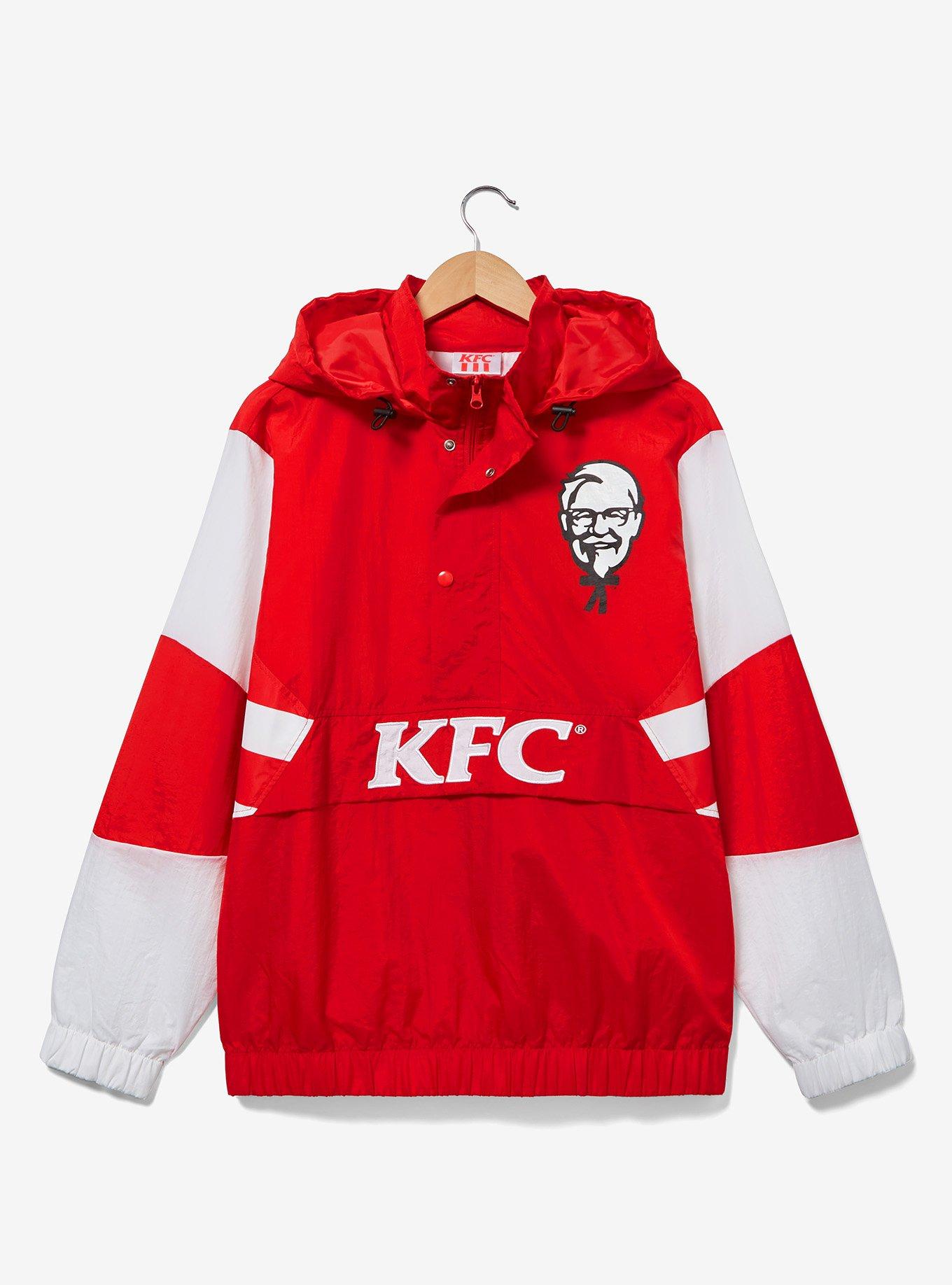 KFC Colonel Sanders Color Blocked Windbreaker - BoxLunch Exclusive, RED, hi-res