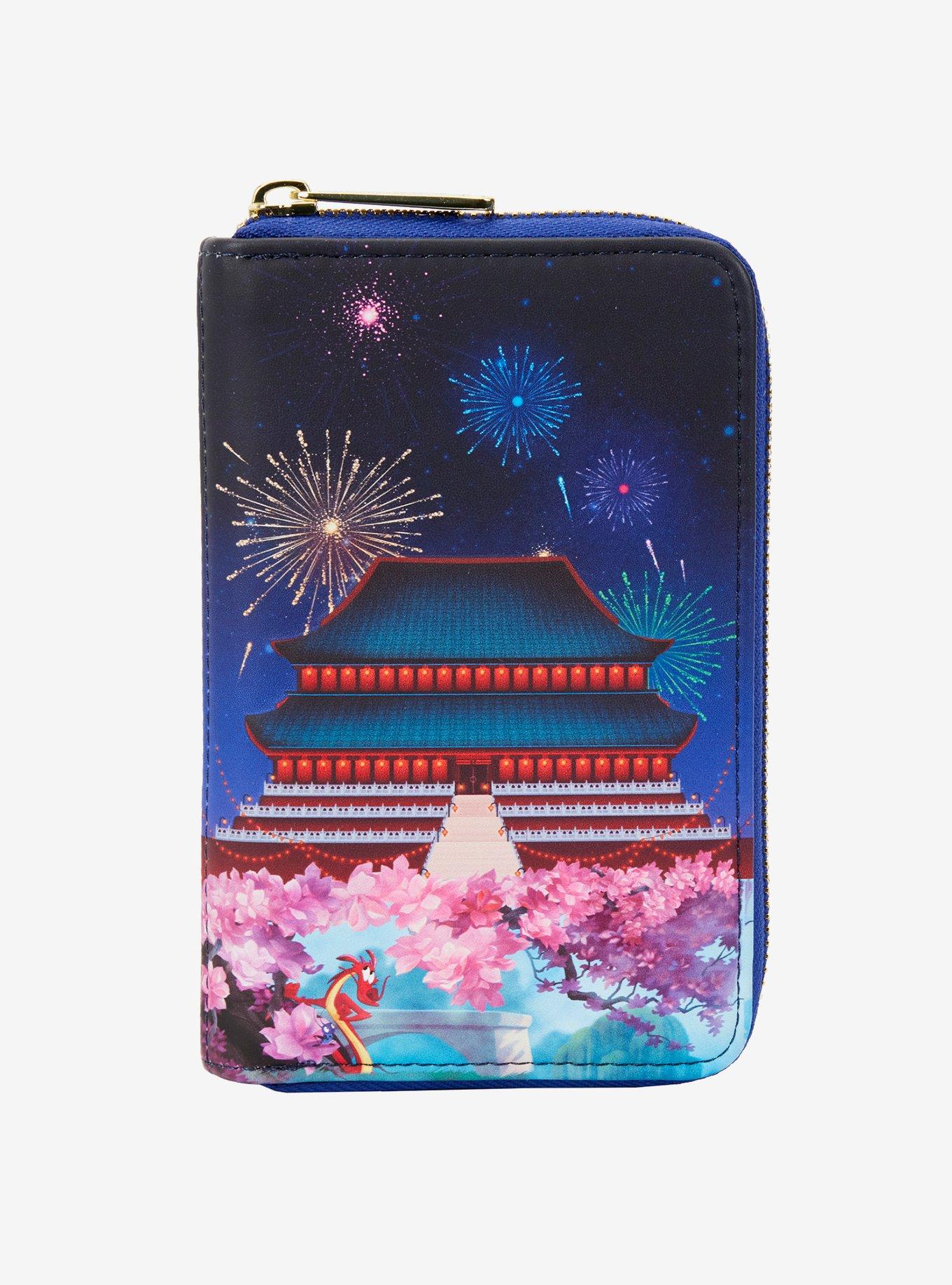Loungefly Disney Mulan Castle Zipper Wallet, , hi-res
