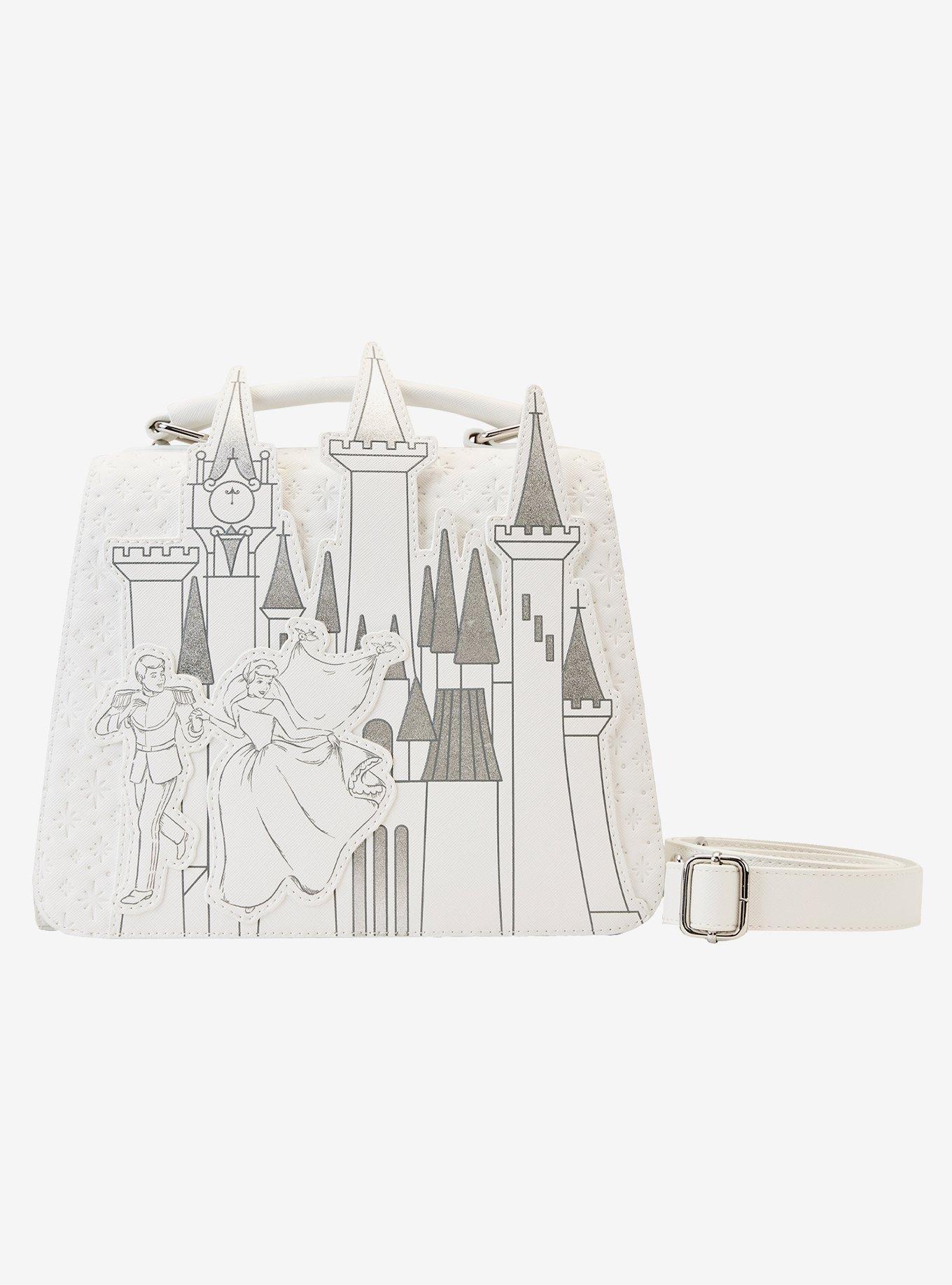 Cinderella Wedding Castle loungefly Light-Up Cinderella Castle Loungefly Mini Backpack Debuts at  main image 2