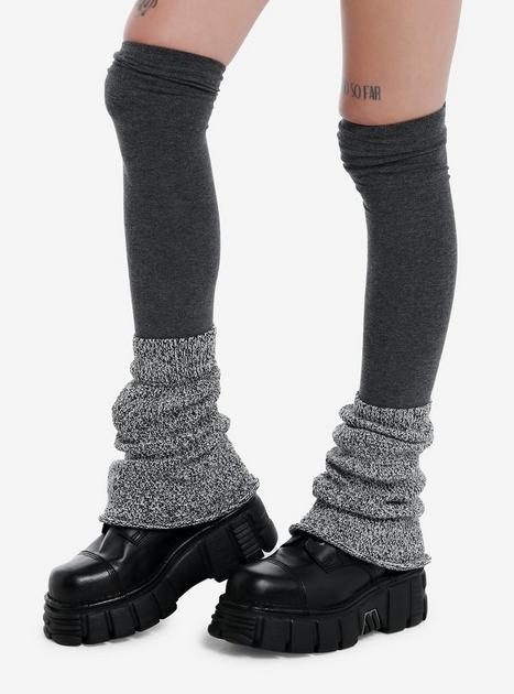 ◇ODD ONE OUT◇ BUTTON SLIT KNIT LEG WARMER GRAY 31738538_hi?h=512