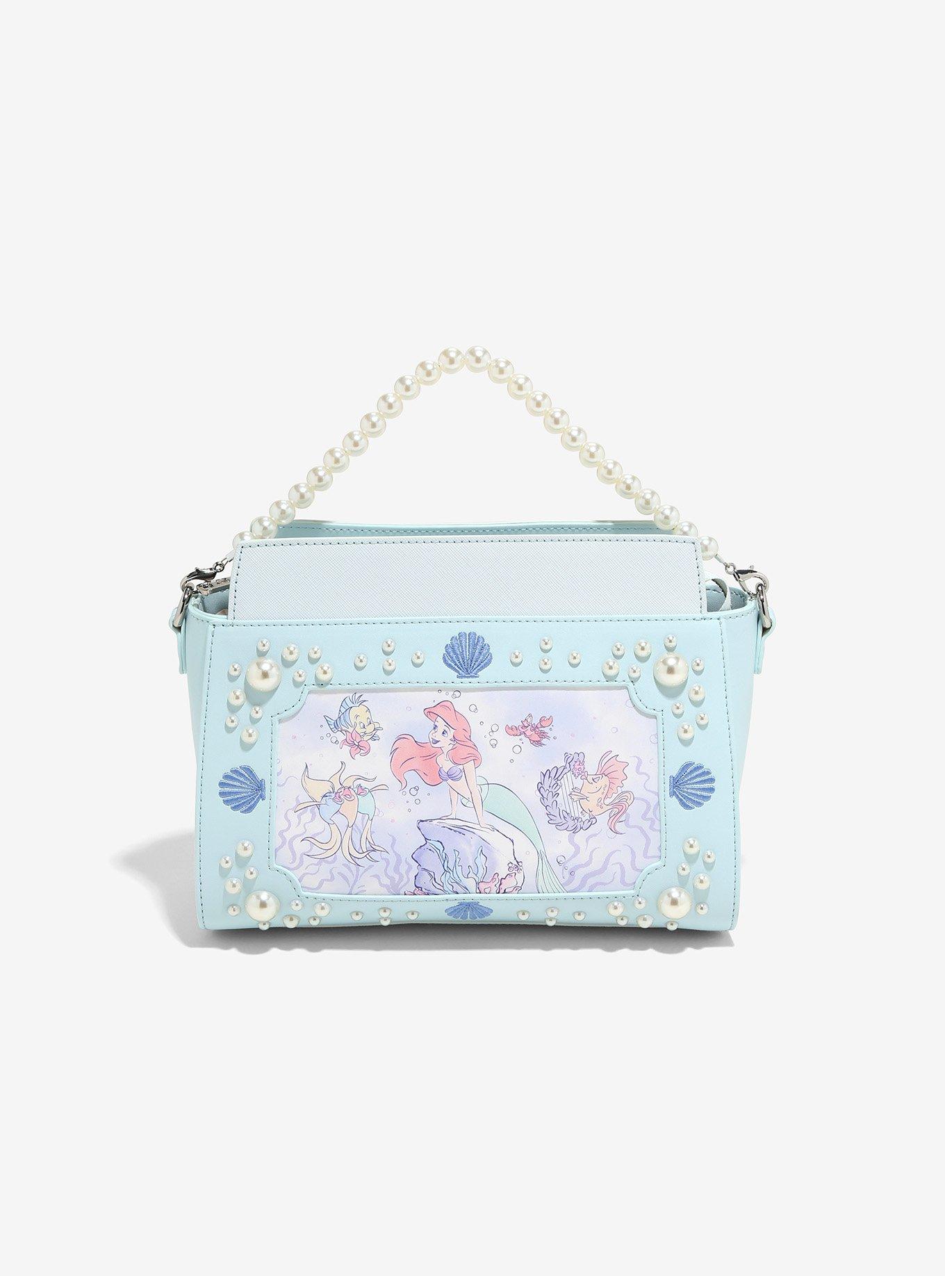 Loungefly Disney The Little Mermaid Ariel Pearl Portrait Crossbody Bag - BoxLunch Exclusive