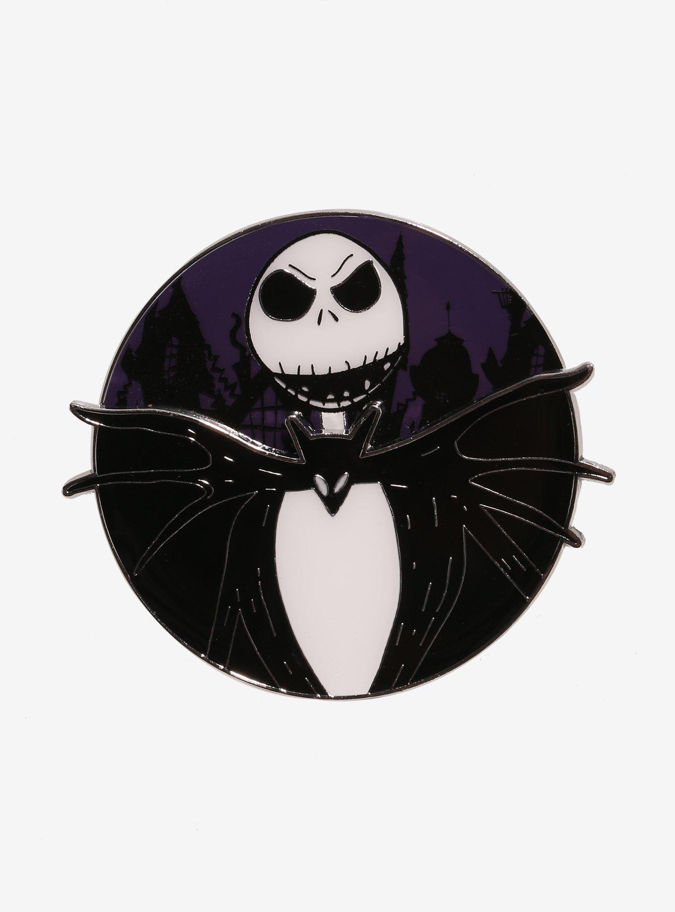 Loungefly The Nightmare Before Christmas Jack Face Spinner Enamel Pin, , hi-res