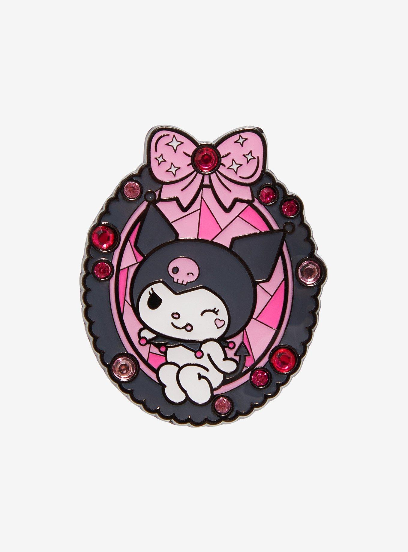 Kuromi Jeweled Enamel Pin, , hi-res