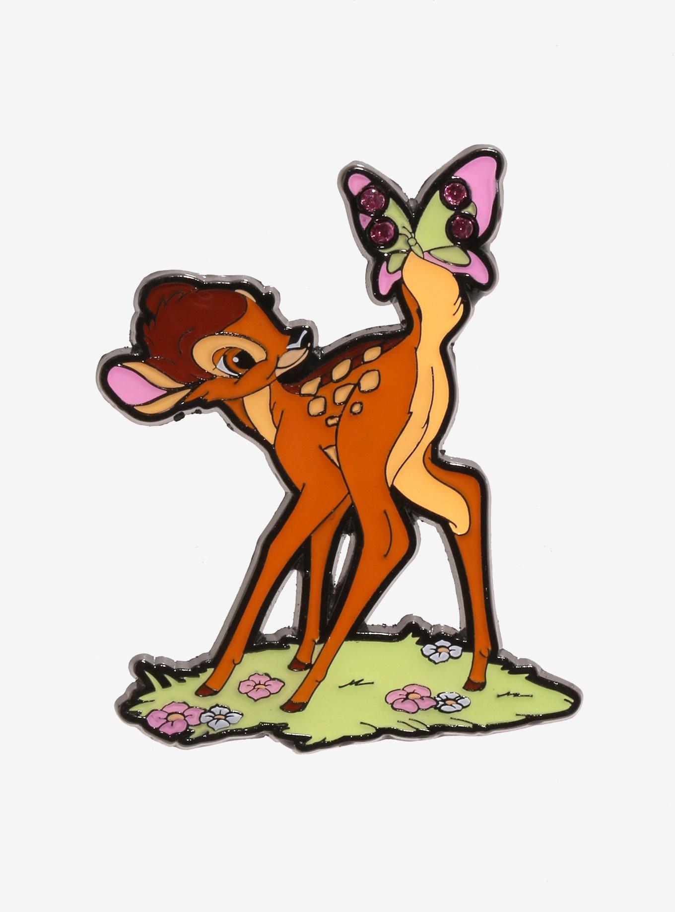 Loungefly Disney Bambi Butterfly Enamel Pin, , hi-res