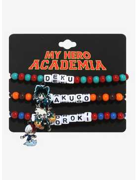 My Hero Academia Trio Bead Bracelet Set, , hi-res