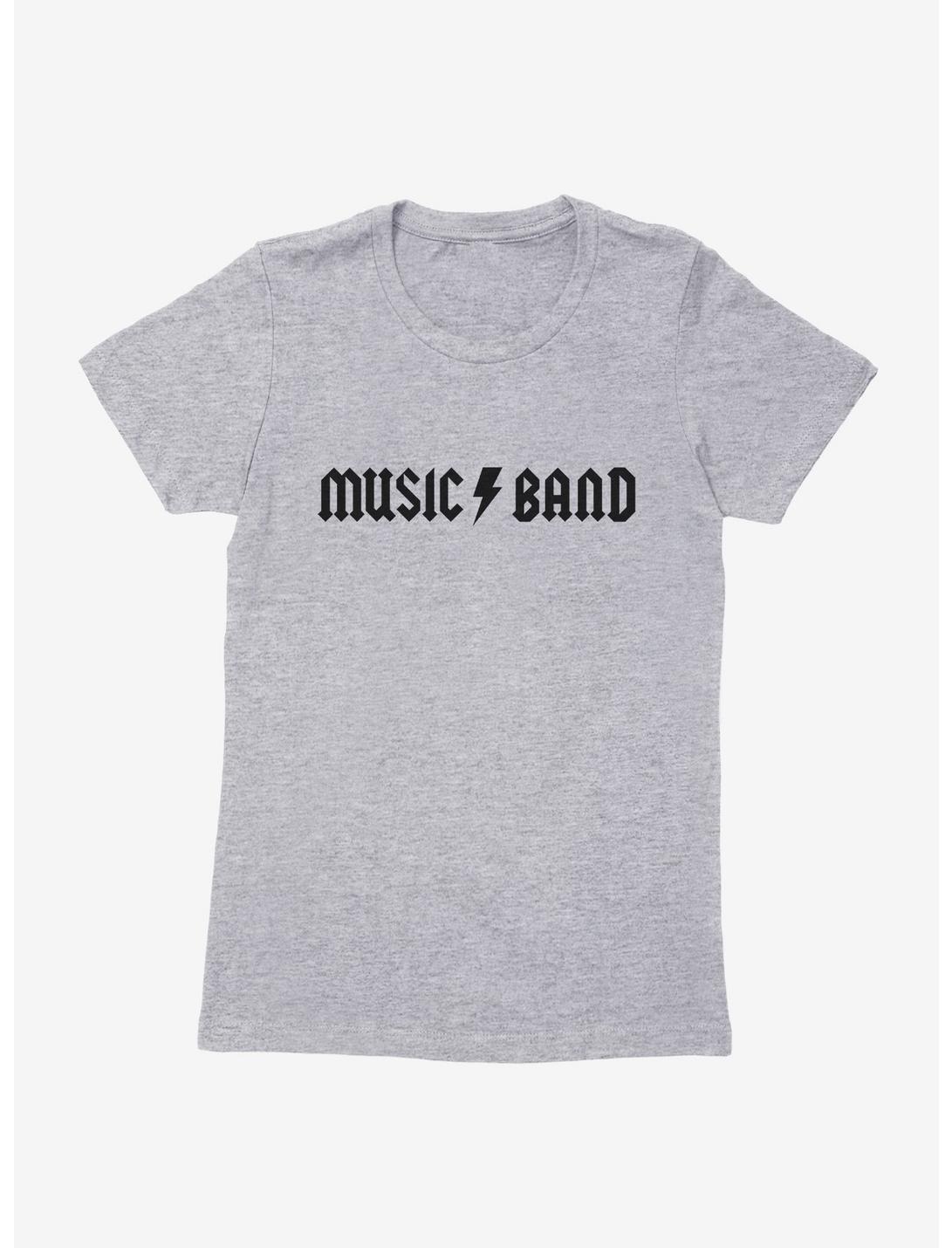 Music Band Logo Womens T-Shirt, HEATHER GREY, hi-res