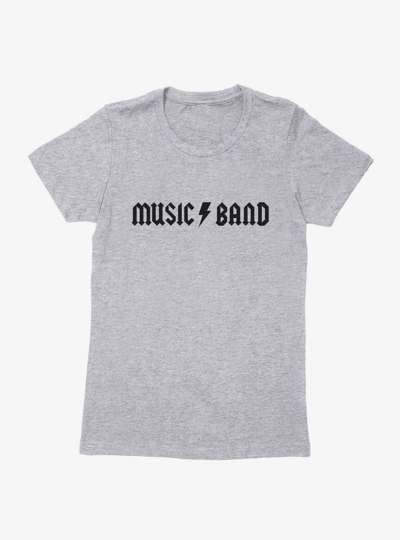 Music Band Logo Womens T-Shirt, HEATHER GREY, hi-res