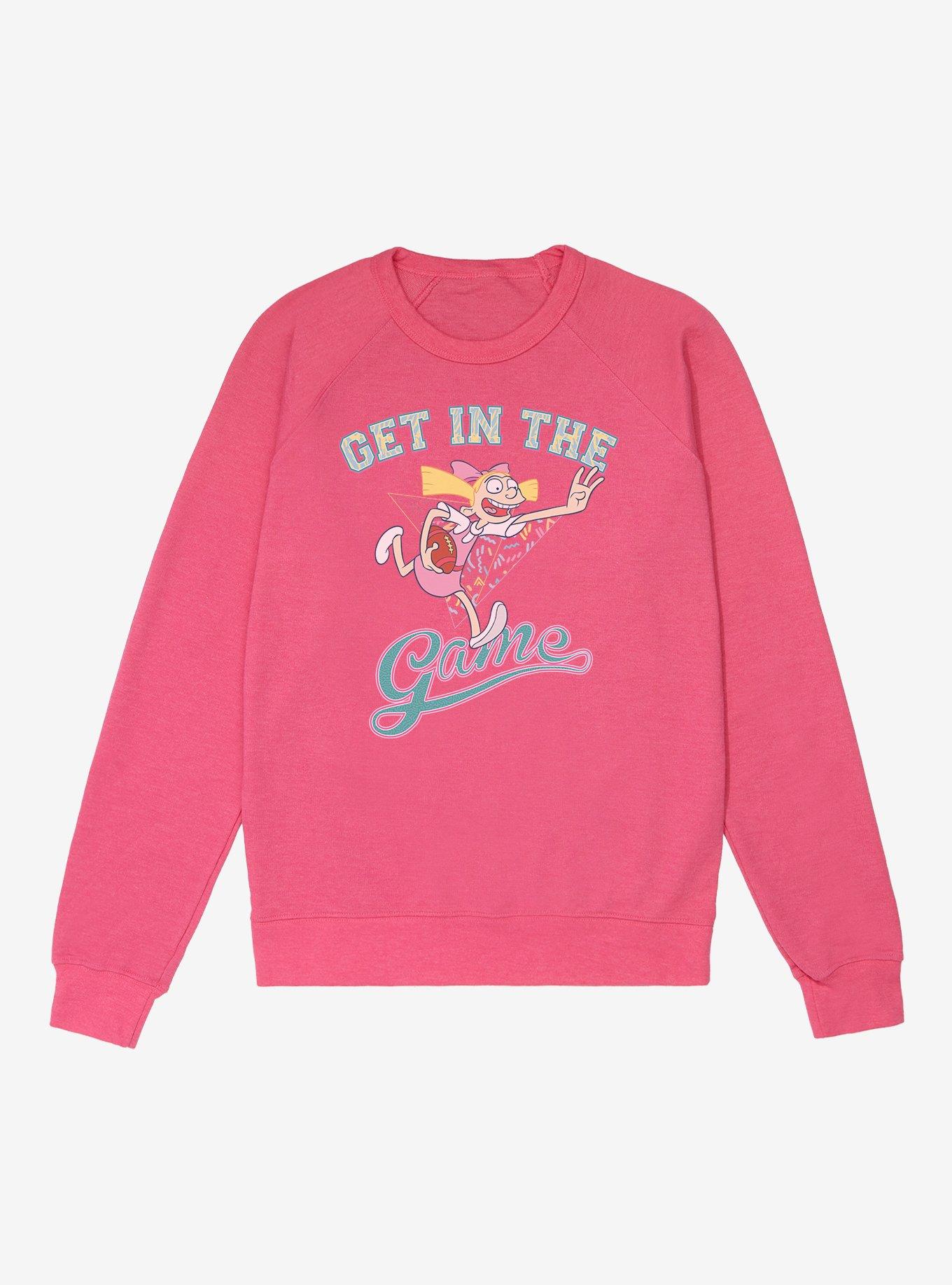 Hey Arnold! Get In The Game French Terry Sweatshirt, HELICONIA HEATHER, hi-res