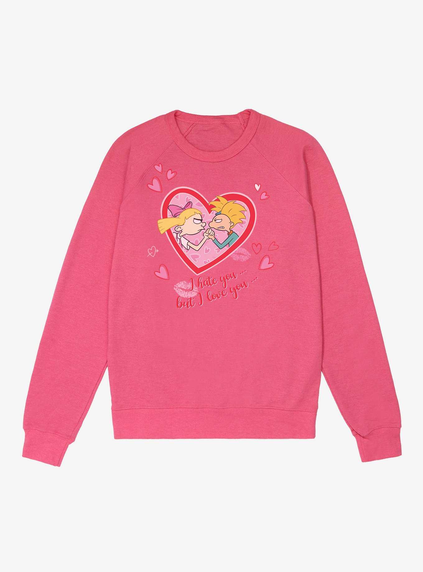 Hey Arnold! I Hate You? But I Love You? French Terry Sweatshirt, , hi-res