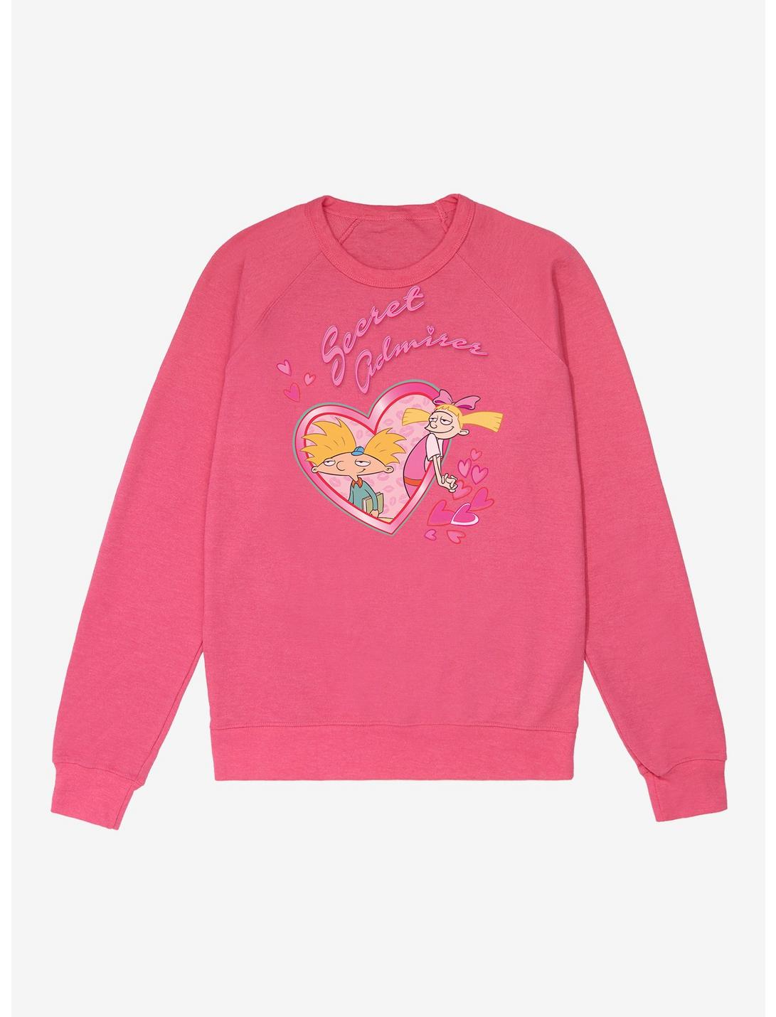 Hey Arnold! Secret Admirer French Terry Sweatshirt, HELICONIA HEATHER, hi-res