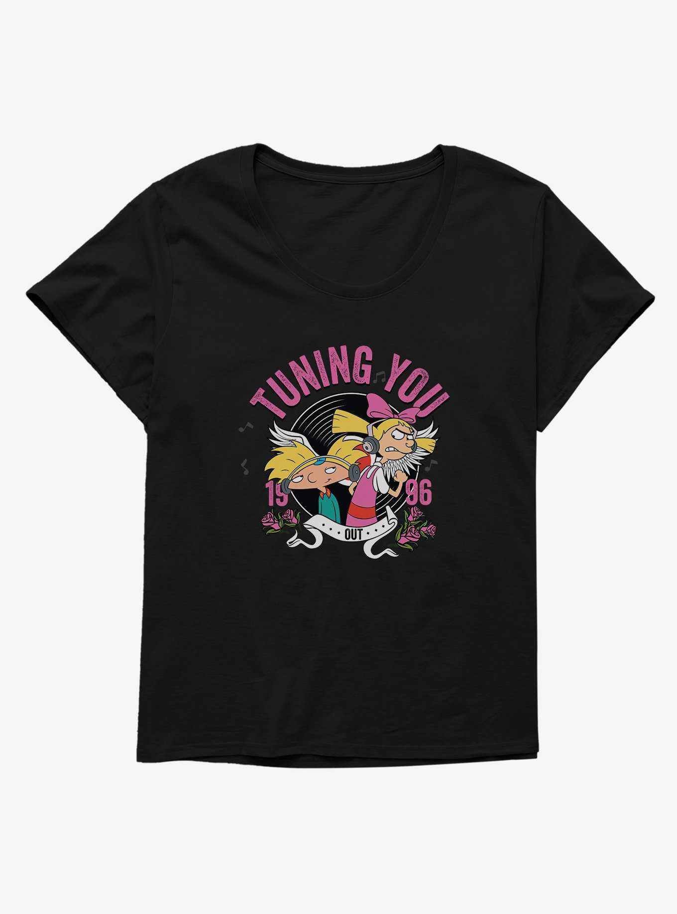 Hey Arnold! Tuning You Out 1996 Womens T-Shirt Plus Size, , hi-res