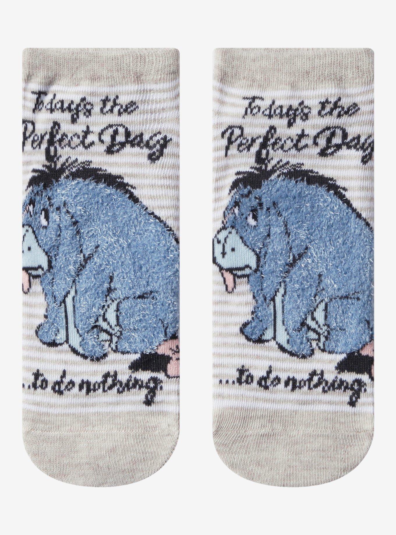 Disney Winnie The Pooh Eeyore Perfect Day No-Show Socks, , hi-res