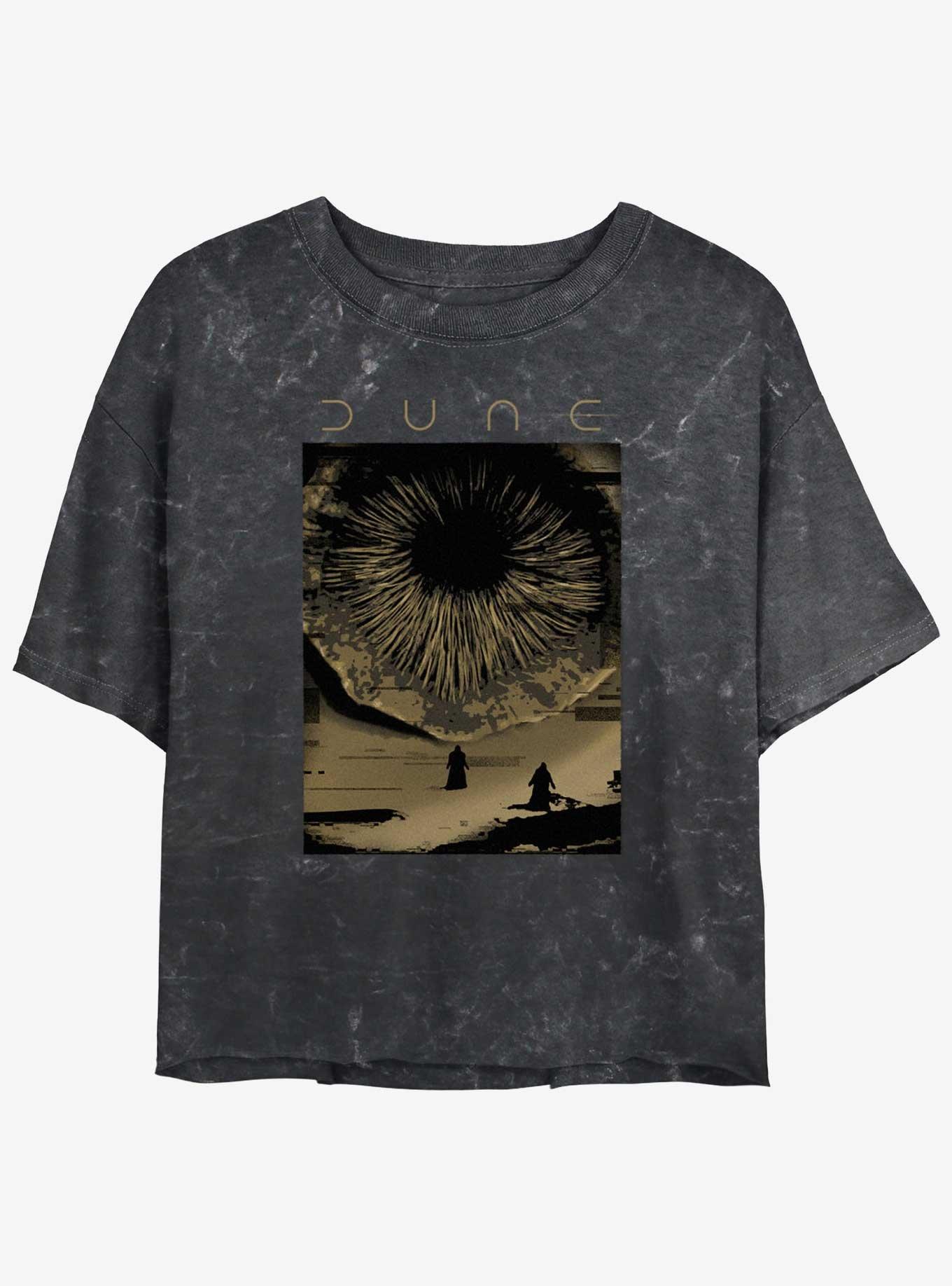 Dune: Part Two Shai-Hulud Poster Mineral Wash Girls Crop T-Shirt