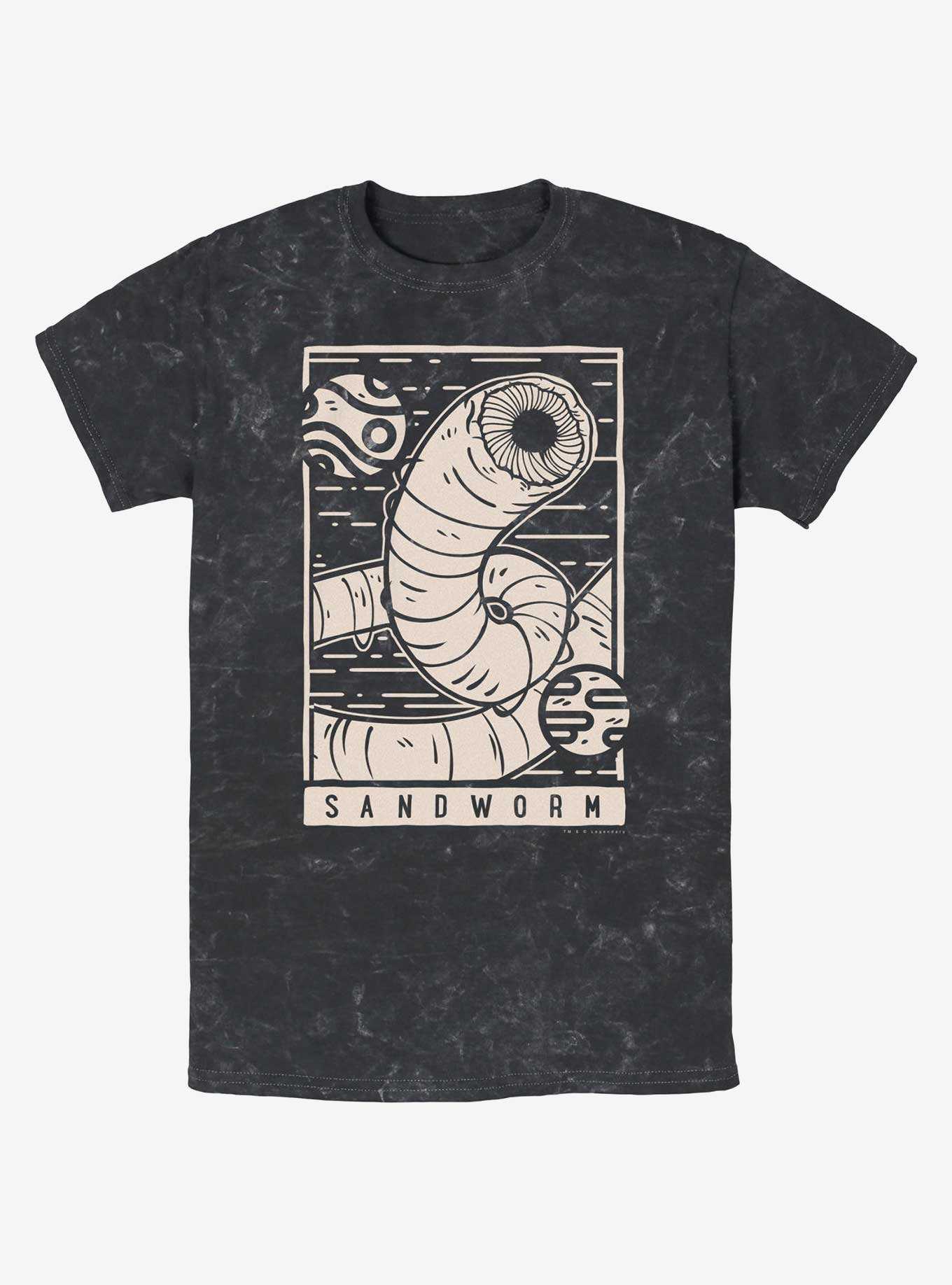 Dune: Part Two Sandworm Illustration Mineral Wash T-Shirt, , hi-res