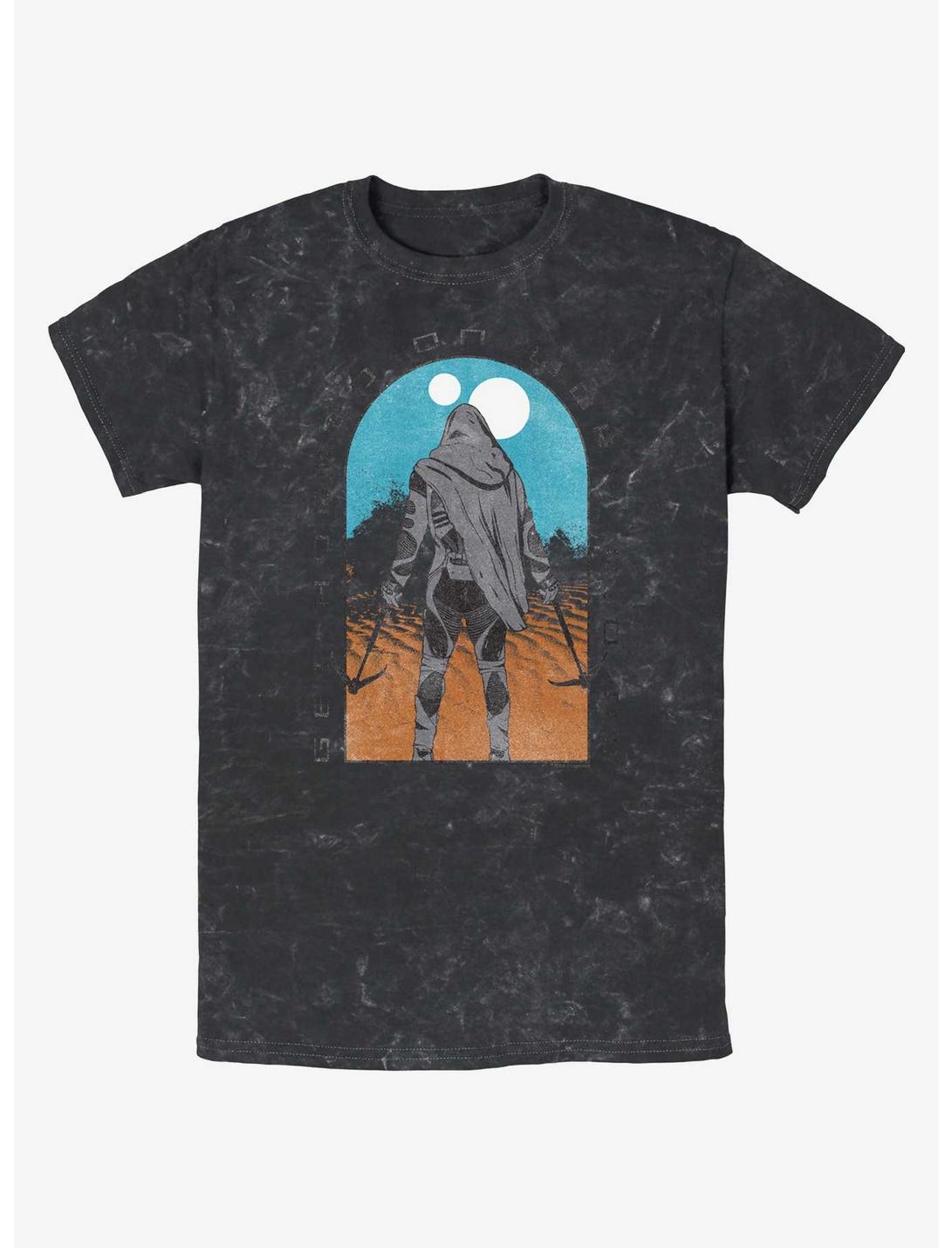 Dune: Part Two Desert Rider Tombstone Mineral Wash T-Shirt, BLACK, hi-res