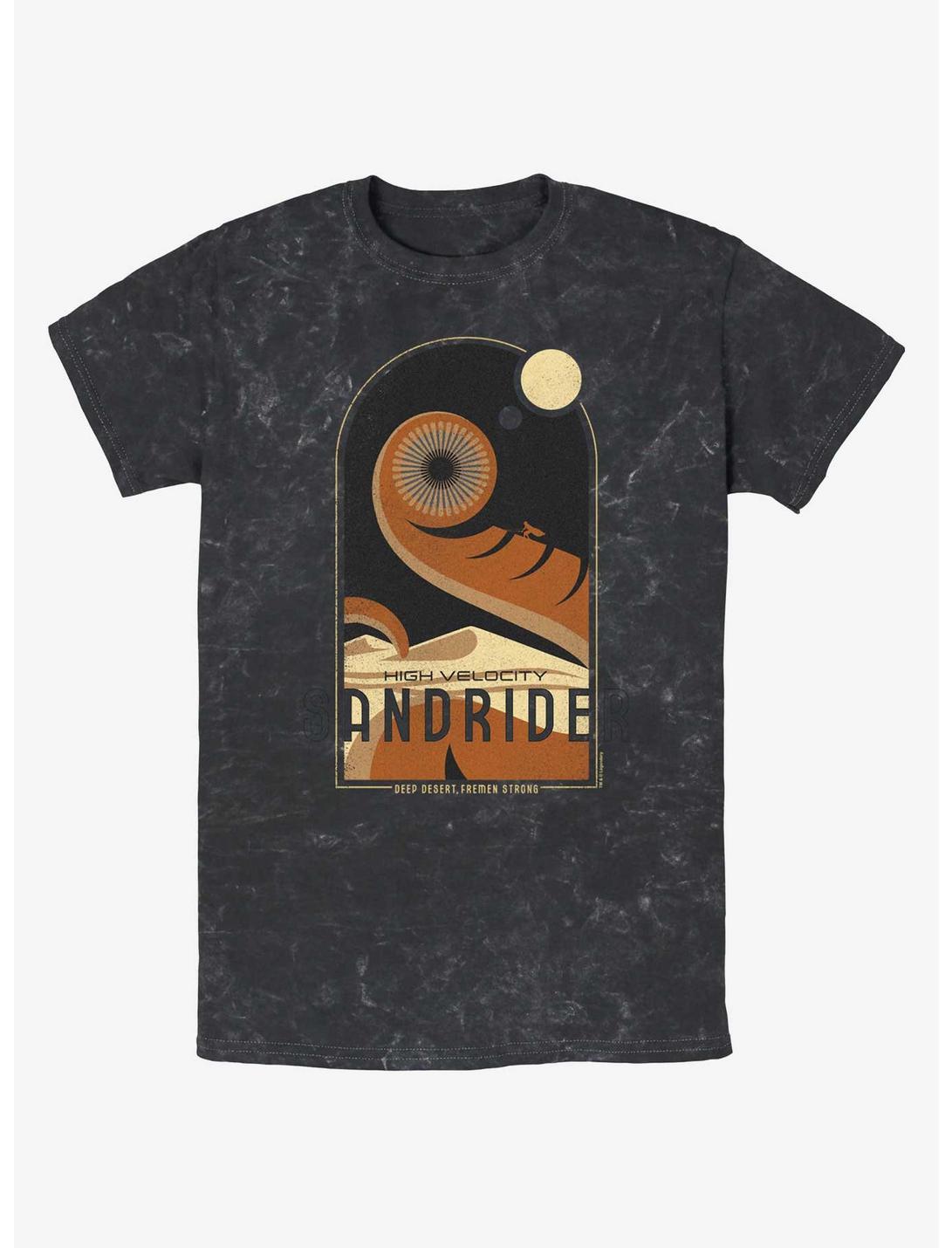 Dune: Part Two High Velocity Sandrider Mineral Wash T-Shirt, BLACK, hi-res