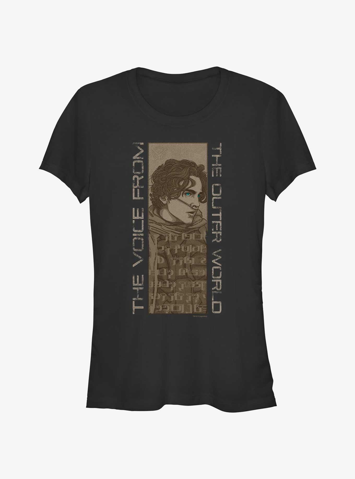 Dune: Part Two Paul Retro Illustration Girls T-Shirt, BLACK, hi-res