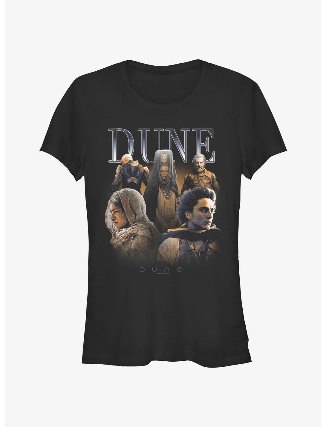 Dune: Part Two Character Retro Poster Girls T-Shirt, BLACK, hi-res