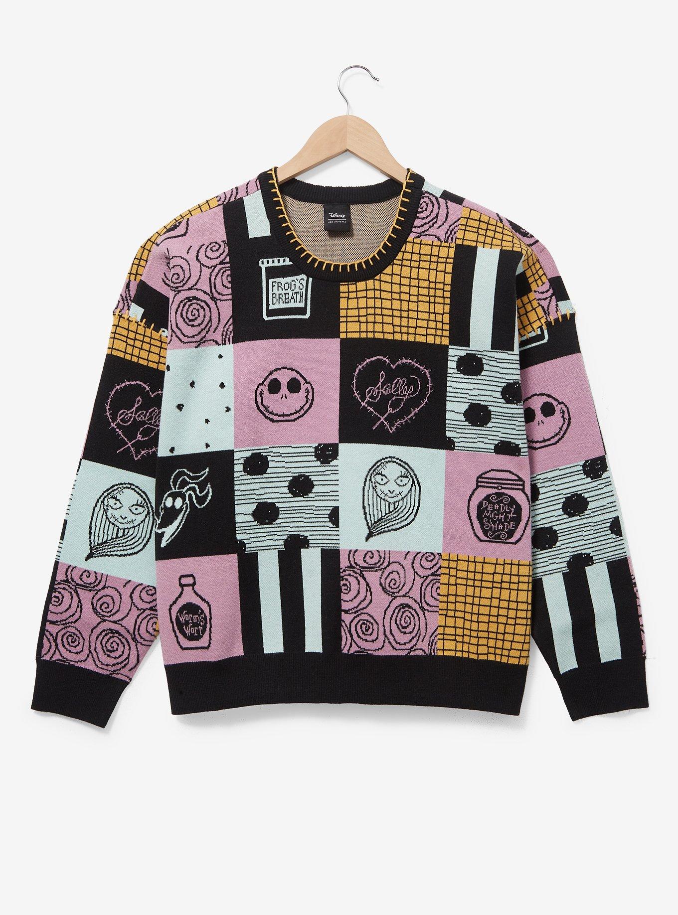 Her Universe The Nightmare Before Christmas Sally Patchwork Sweater Plus Size, , hi-res