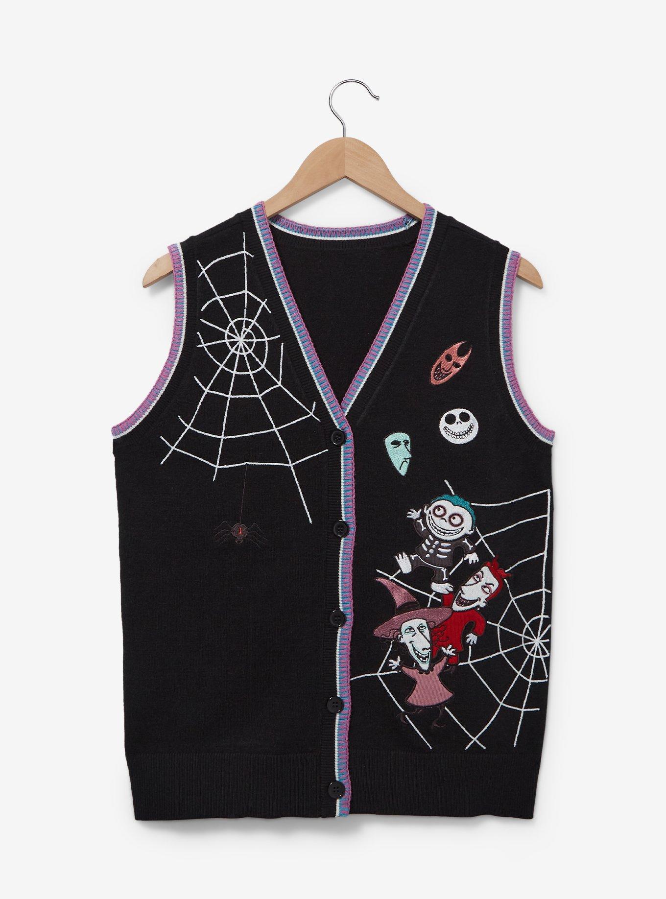 Her Universe The Nightmare Before Christmas Lock Shock & Barrel Vest, MULTI, hi-res