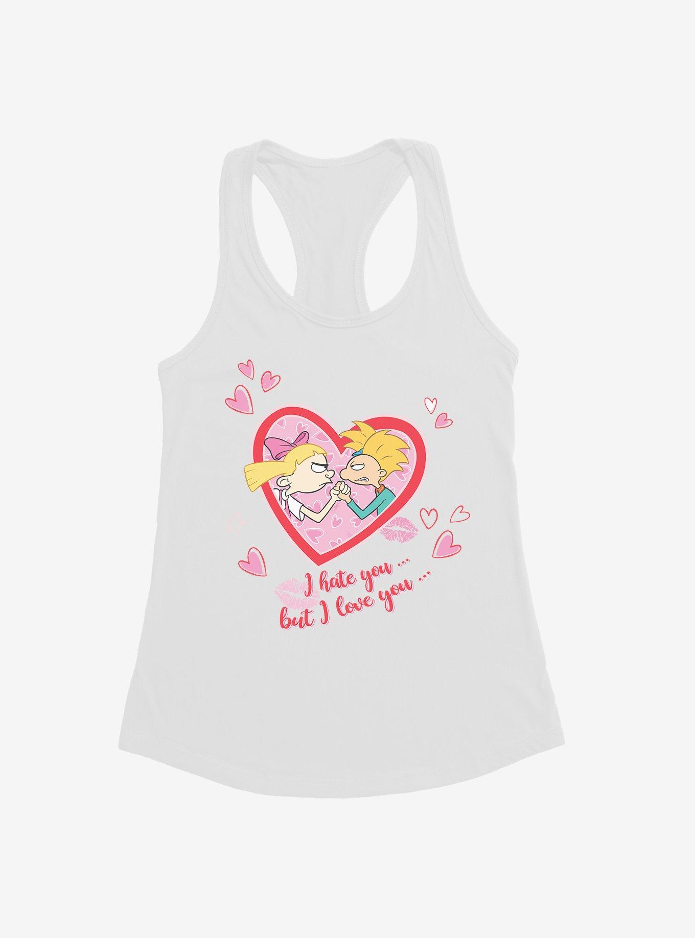 Hey Arnold! I Hate You? But I Love You? Womens Tank Top
