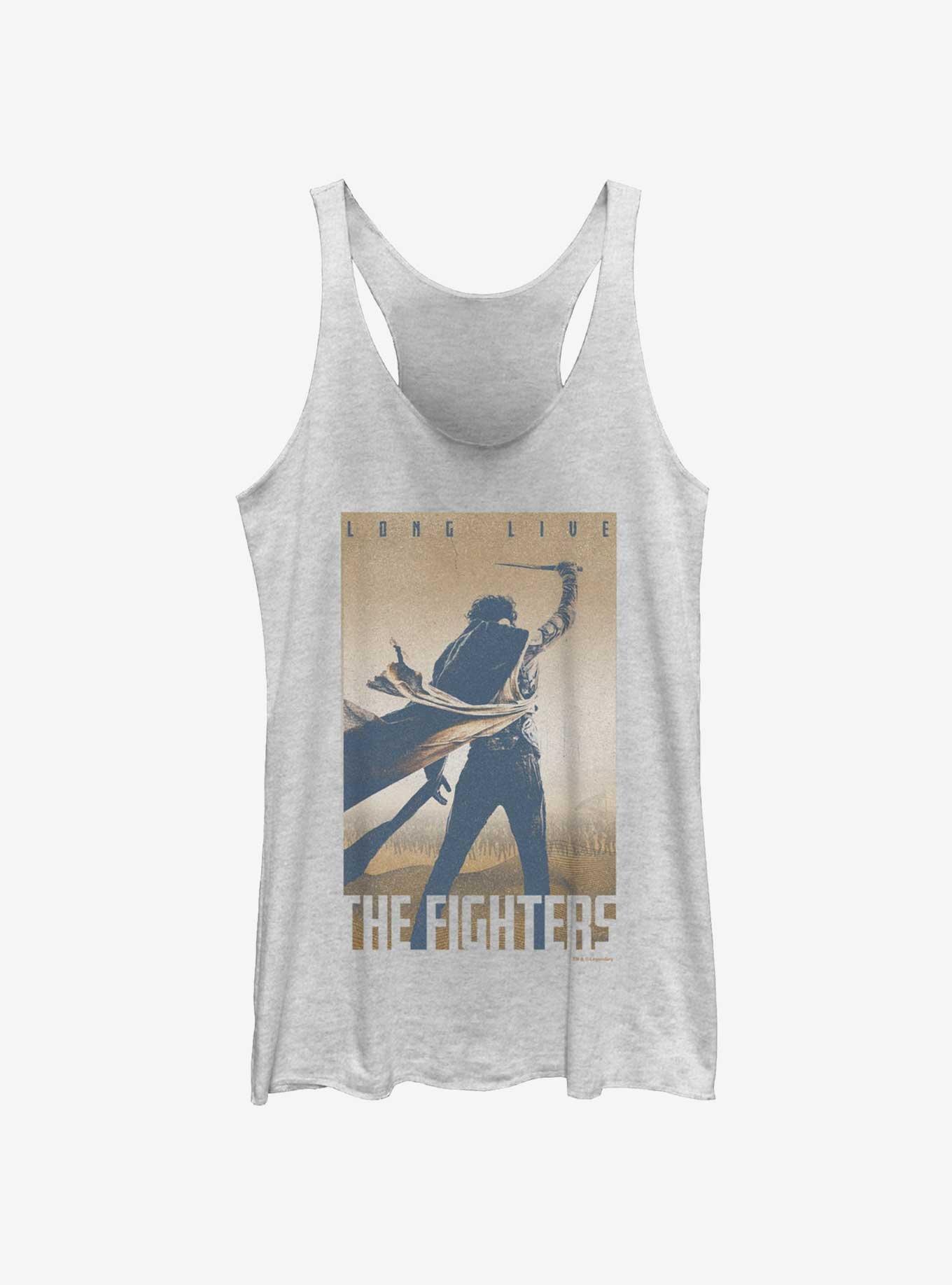 Dune: Part Two Long Live The Fighters Girls Tank, WHITE HTR, hi-res