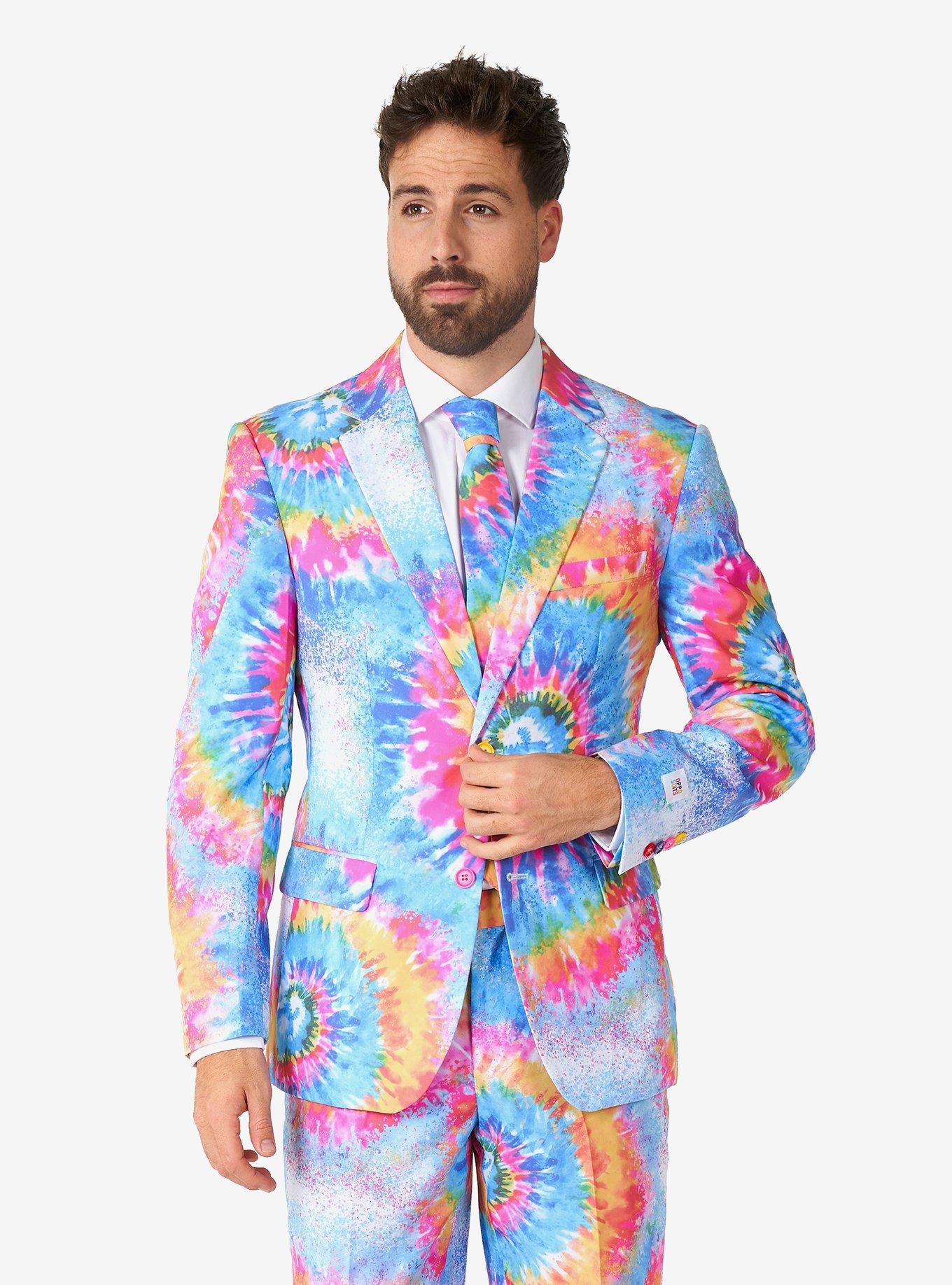 Tie dye deals suit vest