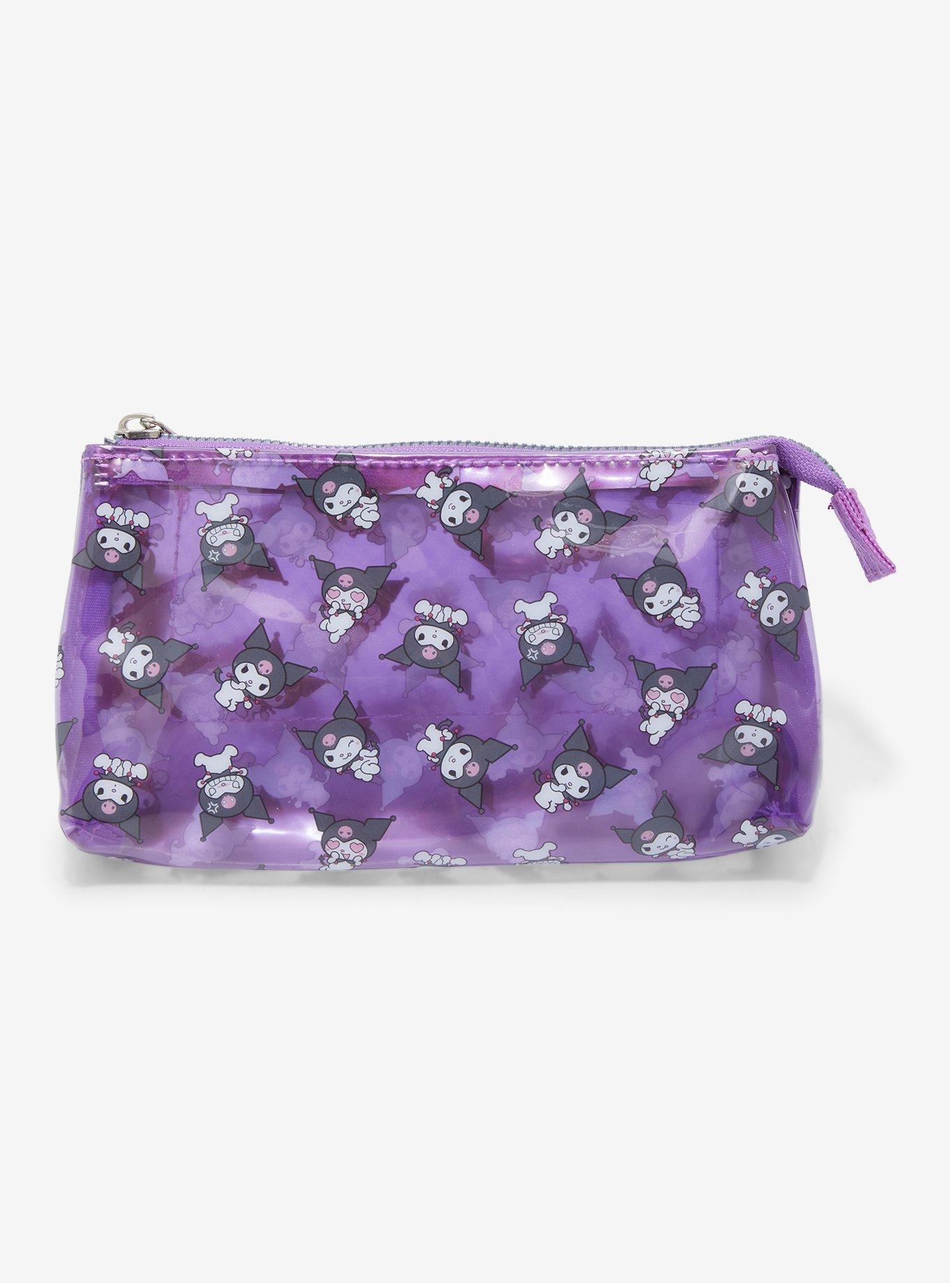 Kuromi Purple Transparent Makeup Bag, , hi-res