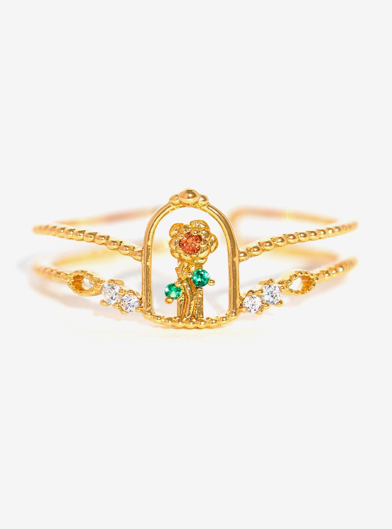 Disney X Girls Crew Beauty And The Beast Enchanted Rose Ring, MULTI, hi-res