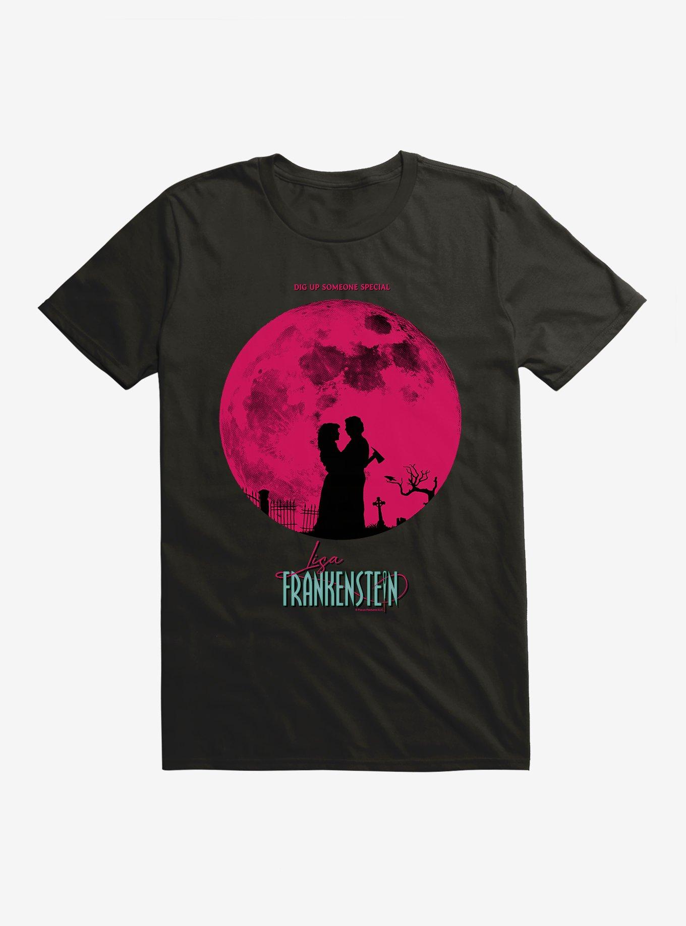 Lisa Frankenstein Moon Silhouette T-Shirt, BLACK, hi-res