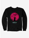 Lisa Frankenstein Moon Silhouette Sweatshirt, BLACK, hi-res