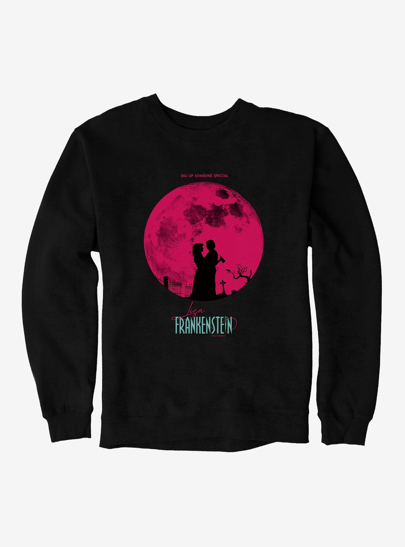 Lisa Frankenstein Moon Silhouette Sweatshirt, BLACK, hi-res