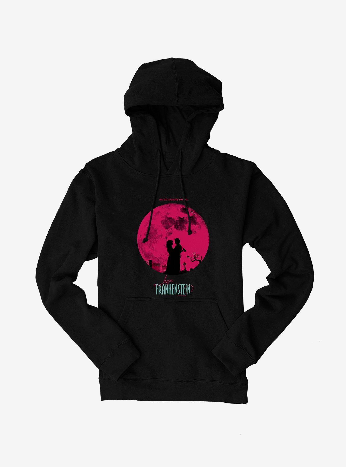 Lisa Frankenstein Moon Silhouette Hoodie, BLACK, hi-res