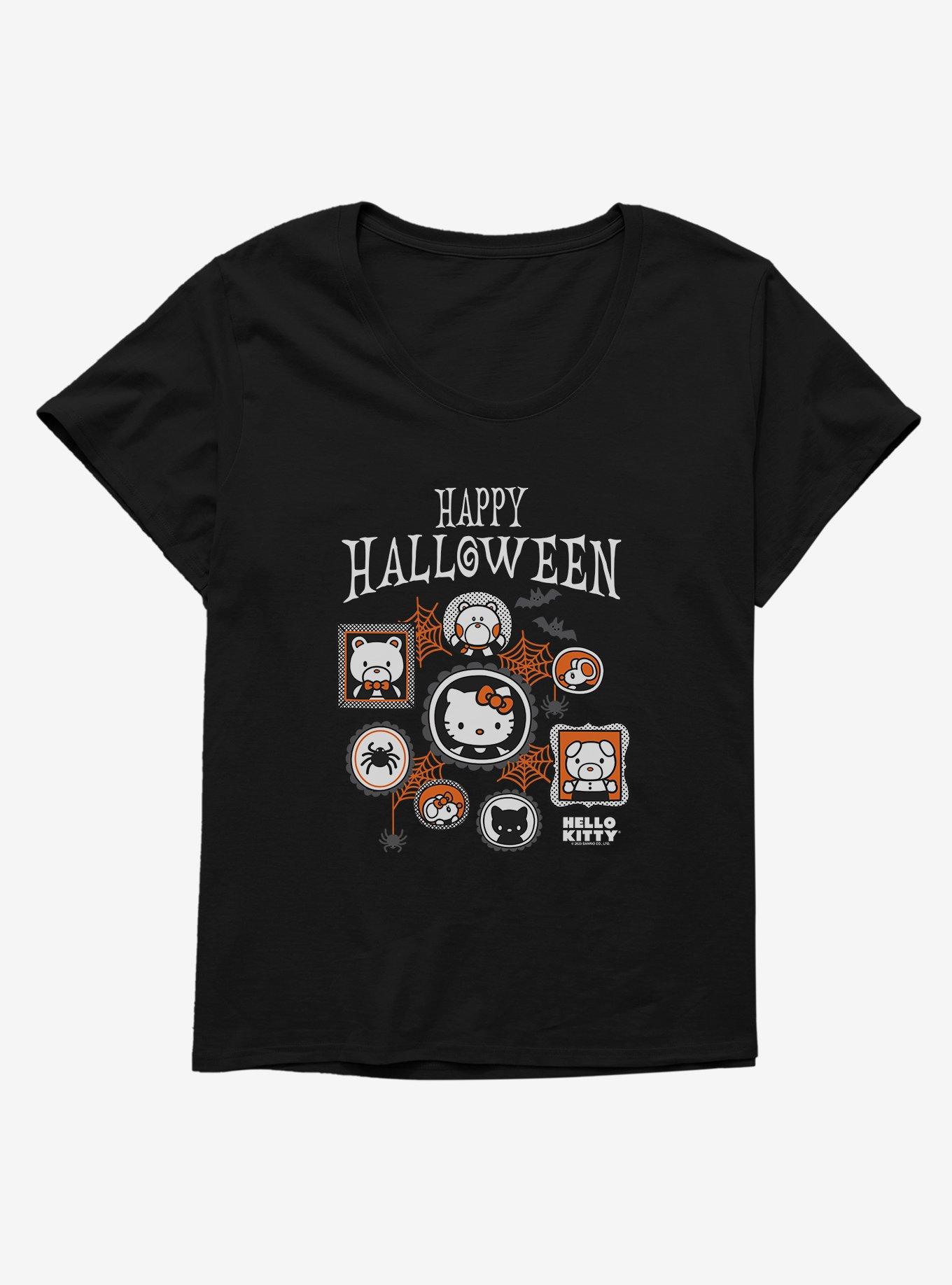 Hello Kitty Halloween Spooky Girls T-Shirt Plus Size, BLACK, hi-res