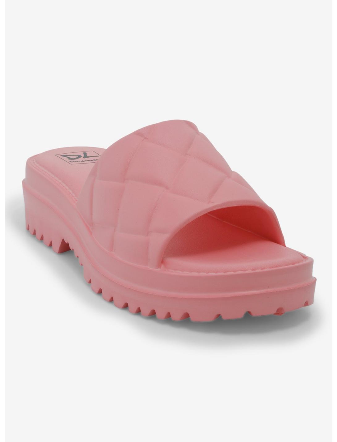 Dirty Laundry Pink Foam Chunky Sandals, PINK, hi-res