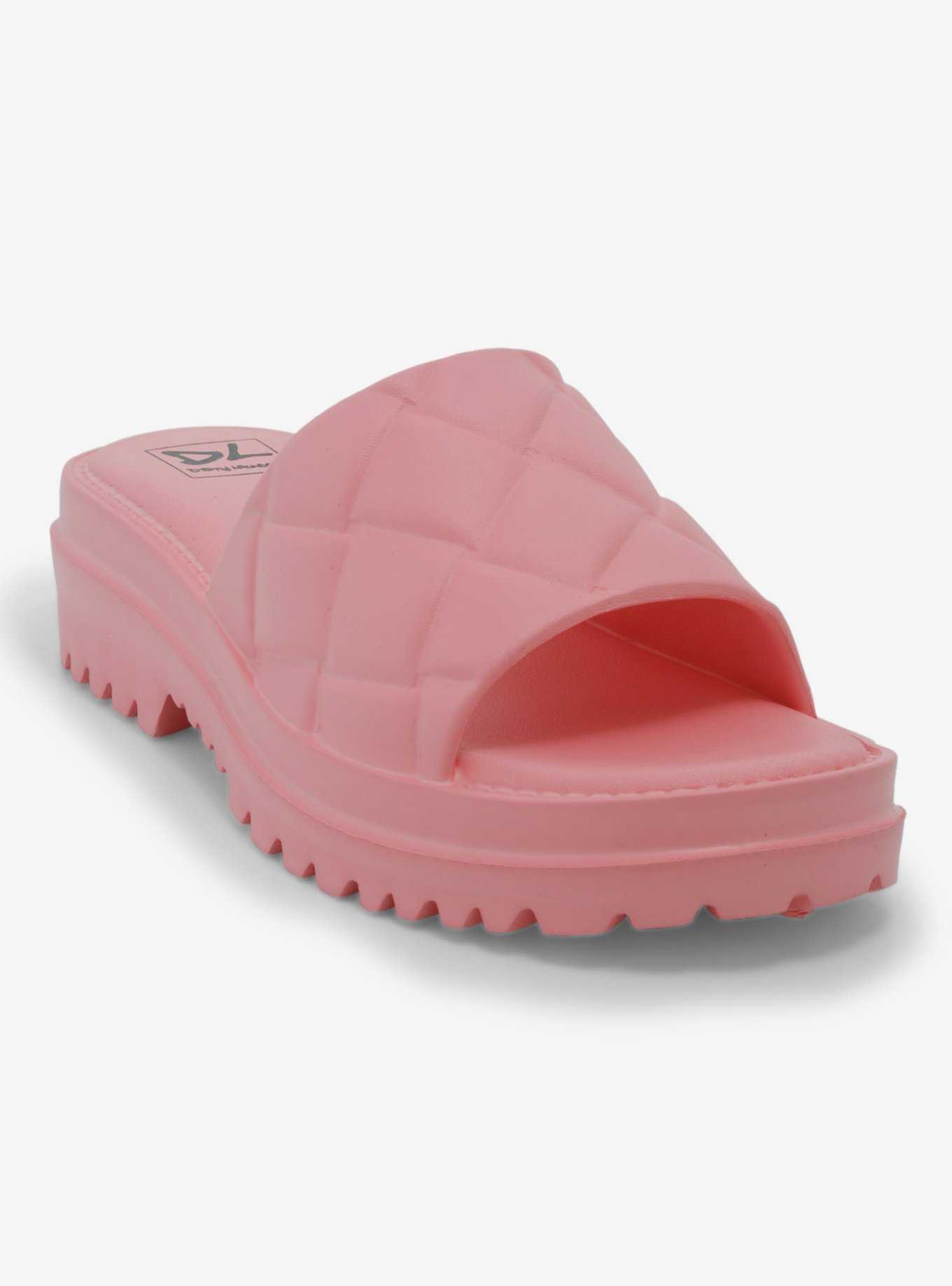 Dirty Laundry Pink Foam Chunky Sandals, , hi-res