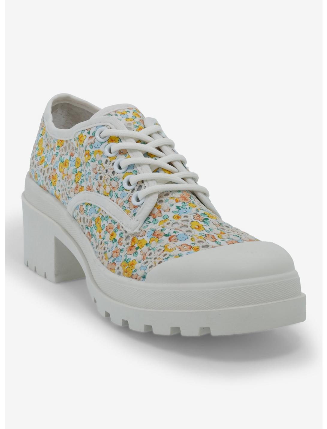 Chinese Laundry Floral Heeled Sneakers, MULTI, hi-res