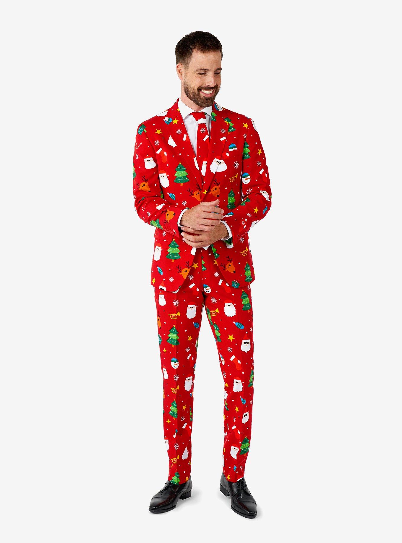 Festivity Red Suit, RED, hi-res