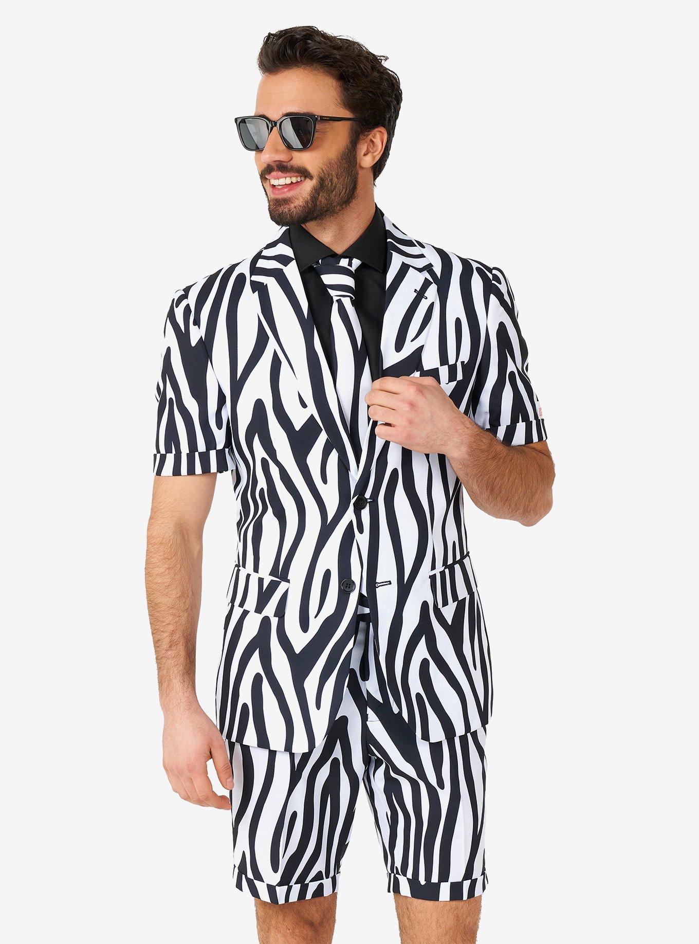 Zazzy Zebra Summer Short Suit, , hi-res