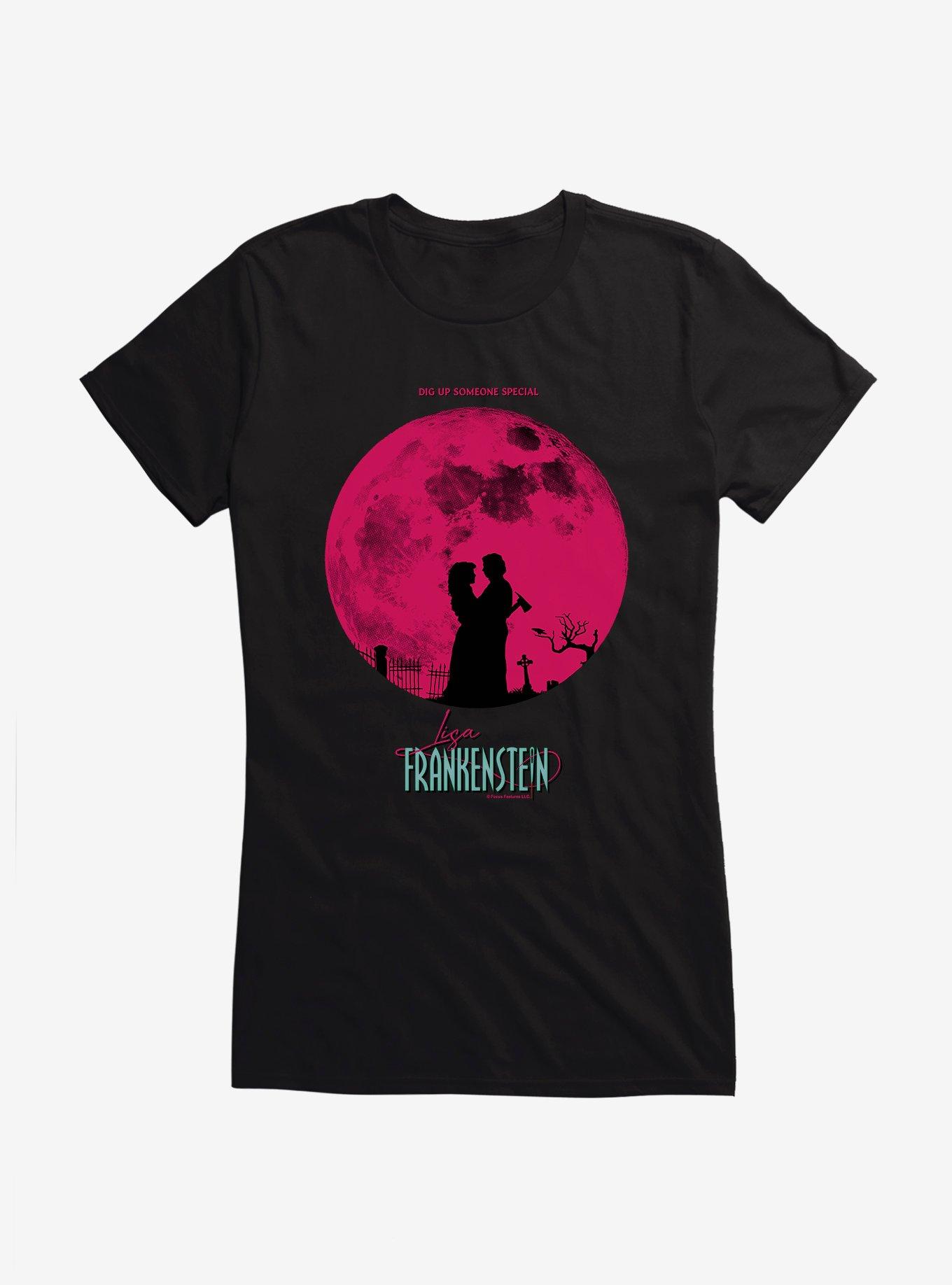 Lisa Frankenstein Moon Silhouette Girls T-Shirt - BLACK | Hot Topic