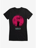 Lisa Frankenstein Moon Silhouette Girls T-Shirt, BLACK, hi-res