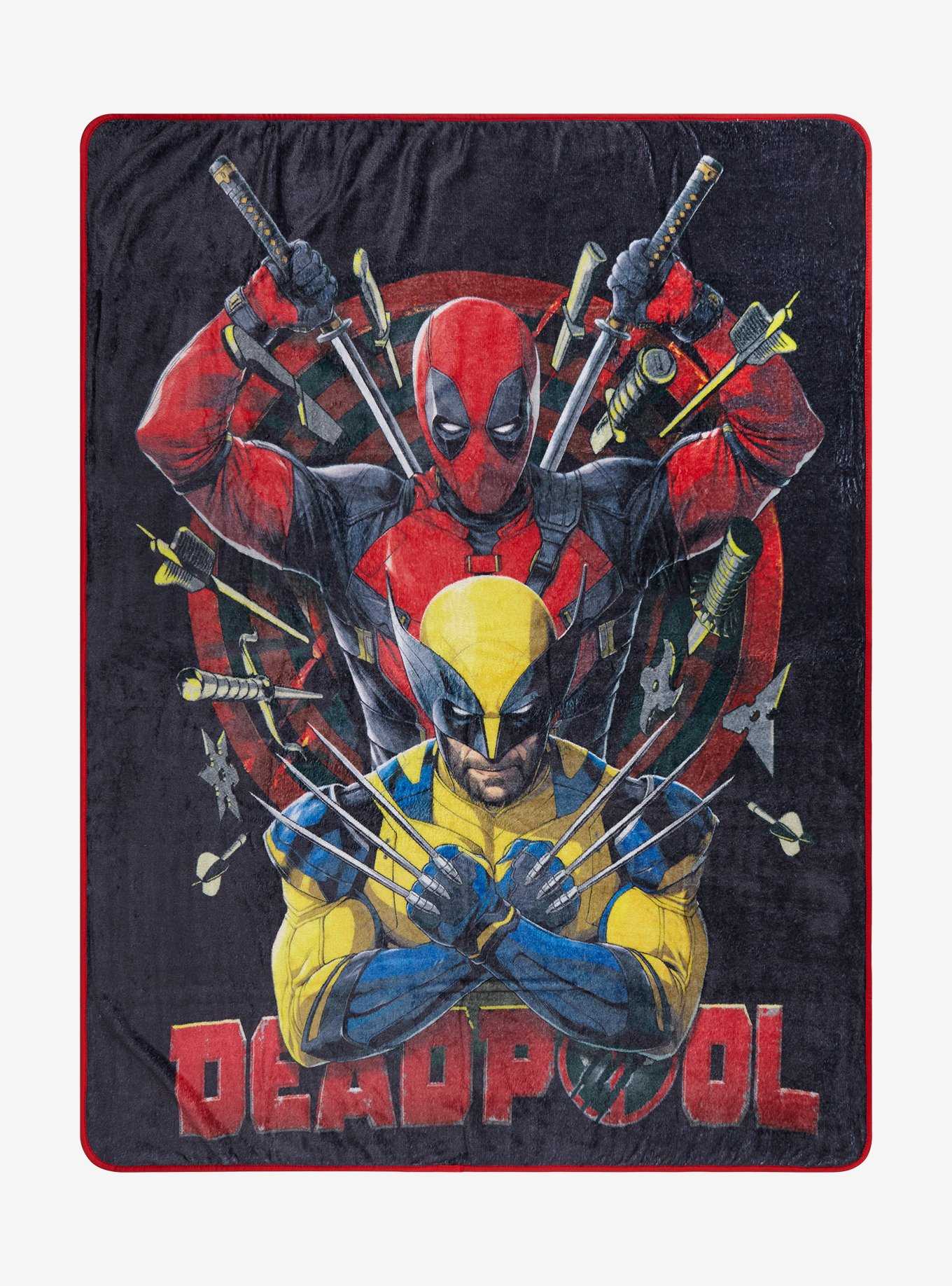 Marvel Deadpool & Wolverine Throw Blanket, , hi-res