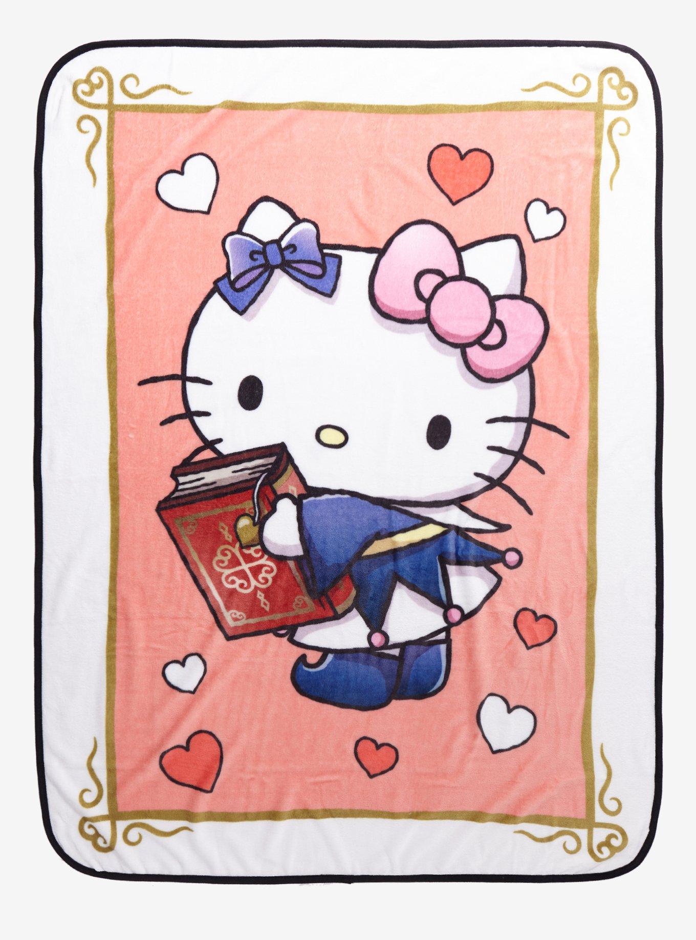 Hello Kitty Magic Card Throw Blanket 