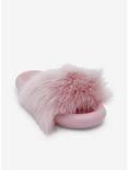 Yoki Gretta Lilac Fur Slide Sandals, PINK, hi-res
