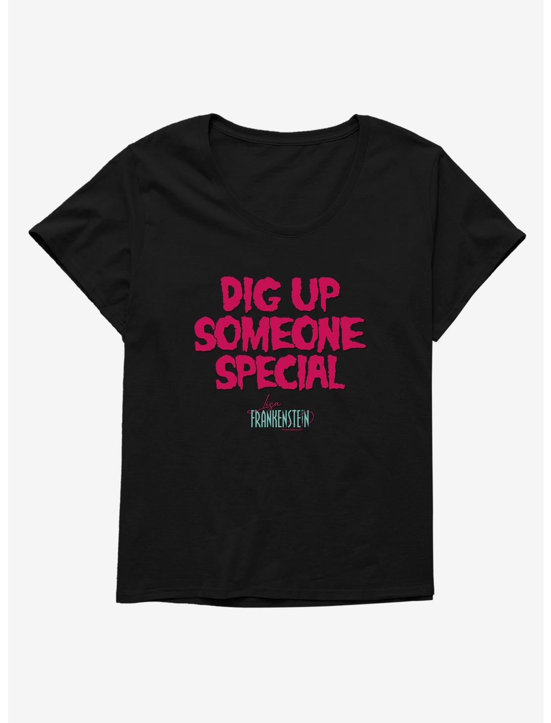 Lisa Frankenstein Dig Up Someone Special Womens T-Shirt Plus Size, BLACK, hi-res