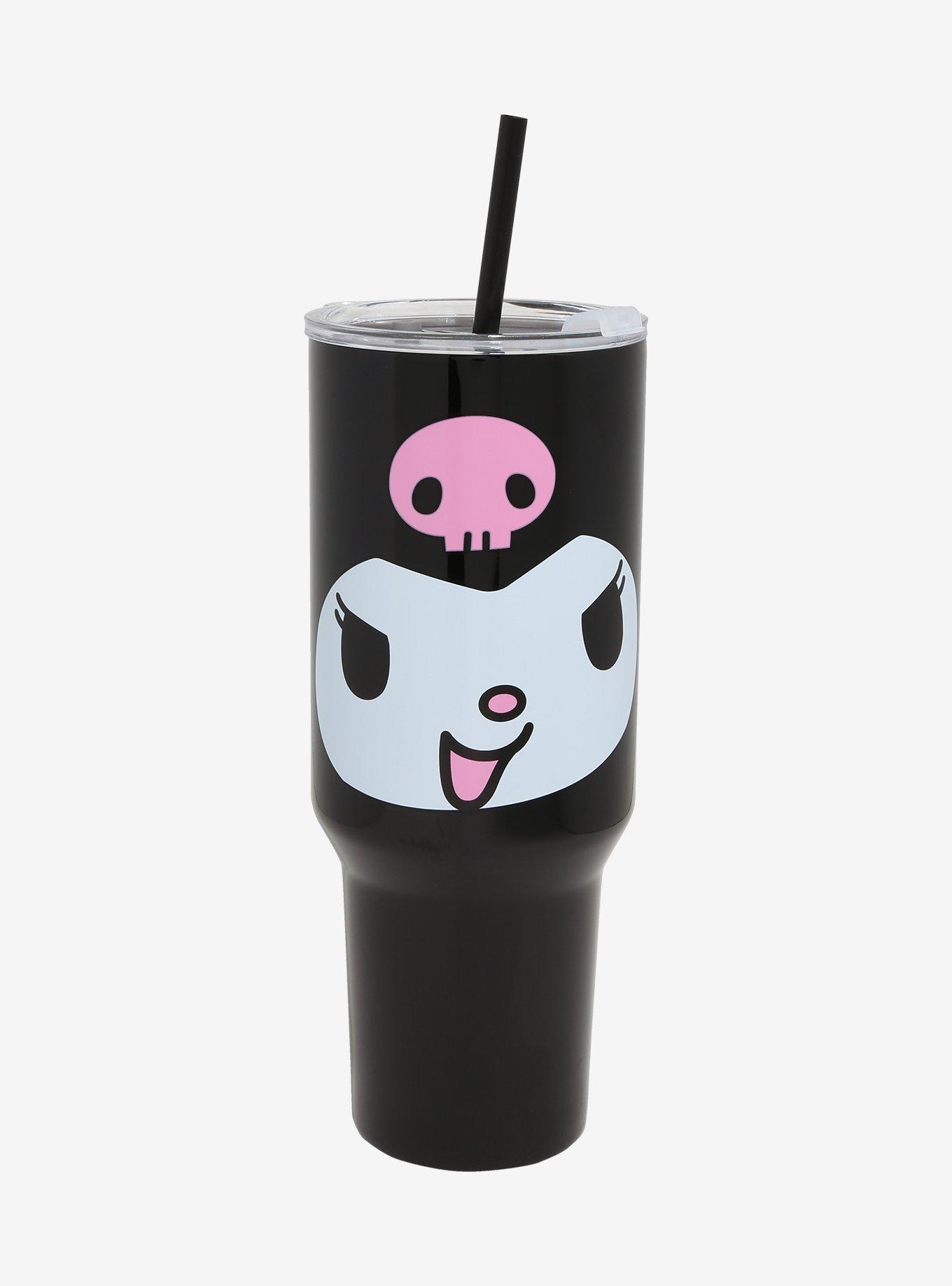 Sanrio Kuromi Portrait Straw Tumbler with Handle, , hi-res