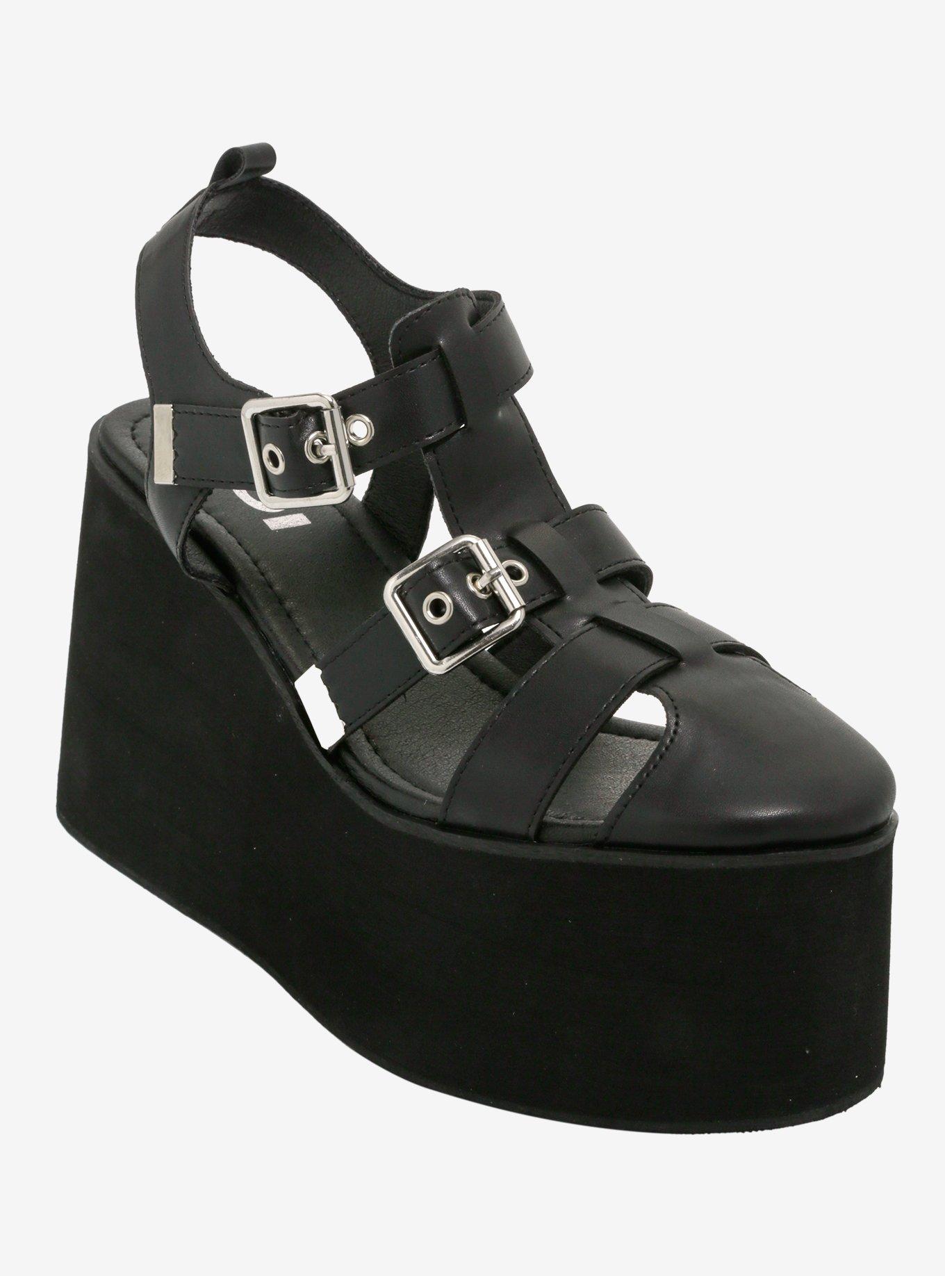Koi Soulcraft Mega Platform Sandals, BLACK, hi-res